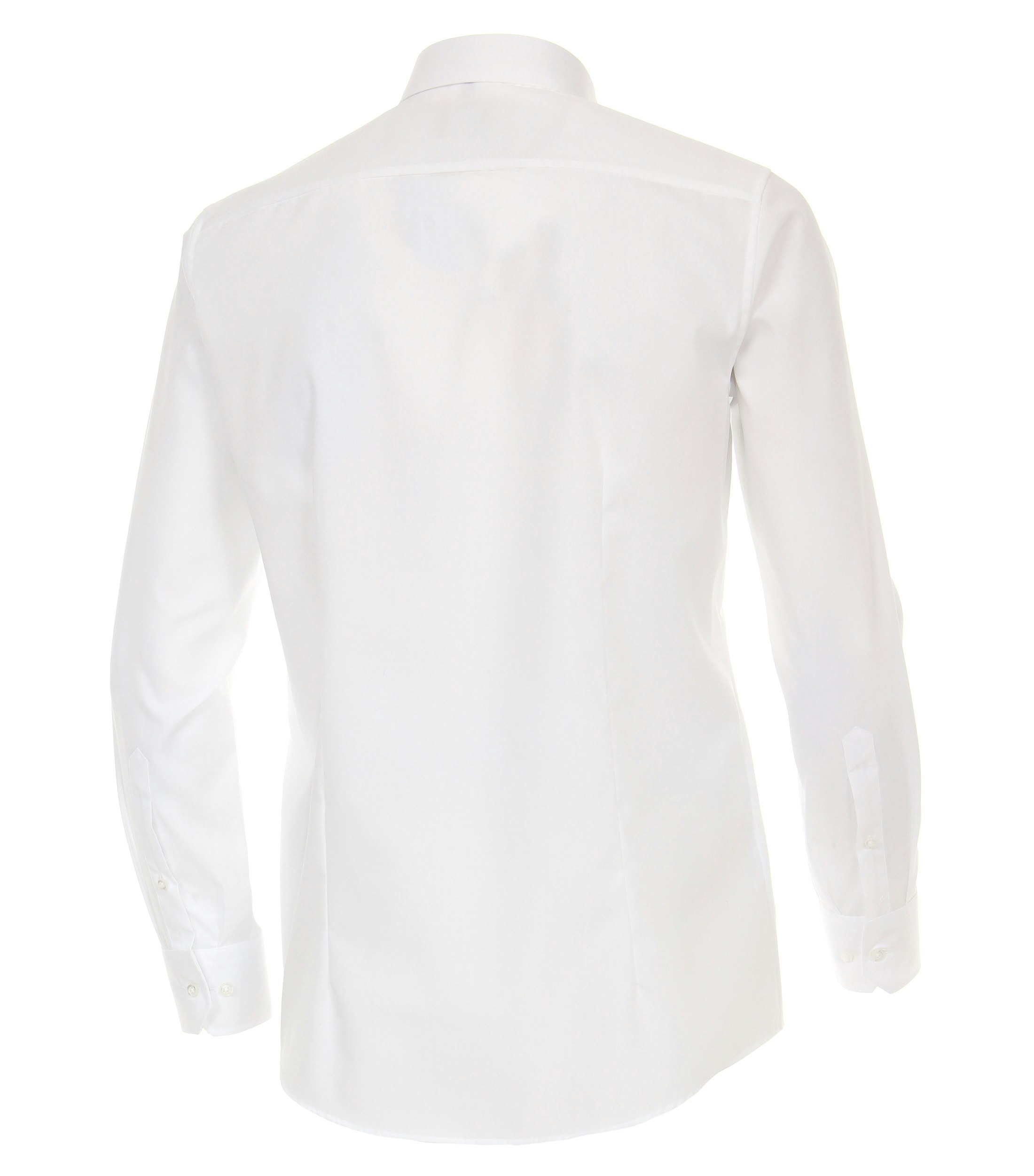 Ein Businesshemd im uni Muster in der Farbe Weiß