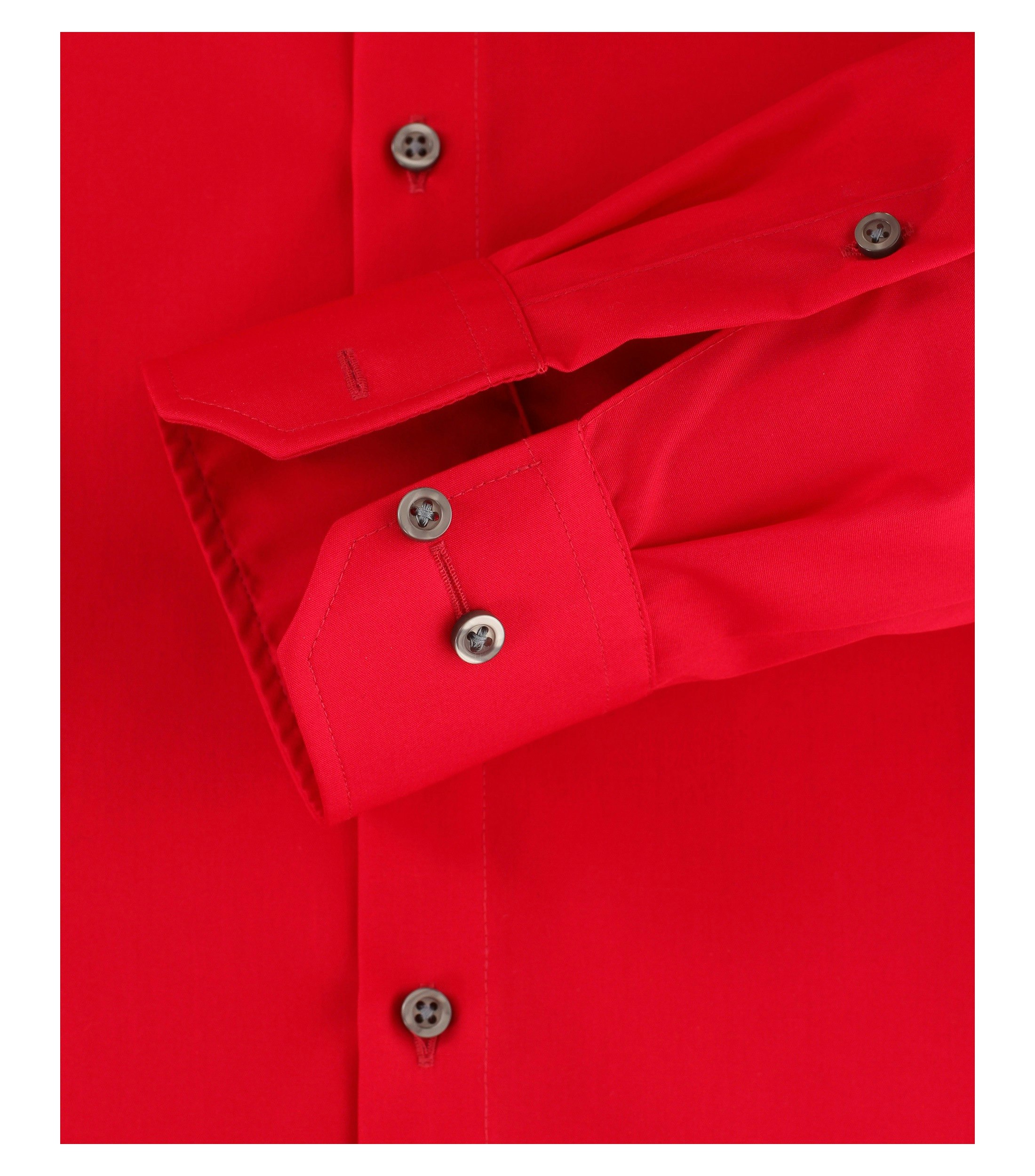 Ein Businesshemd im uni Muster in der Farbe Mittelrot