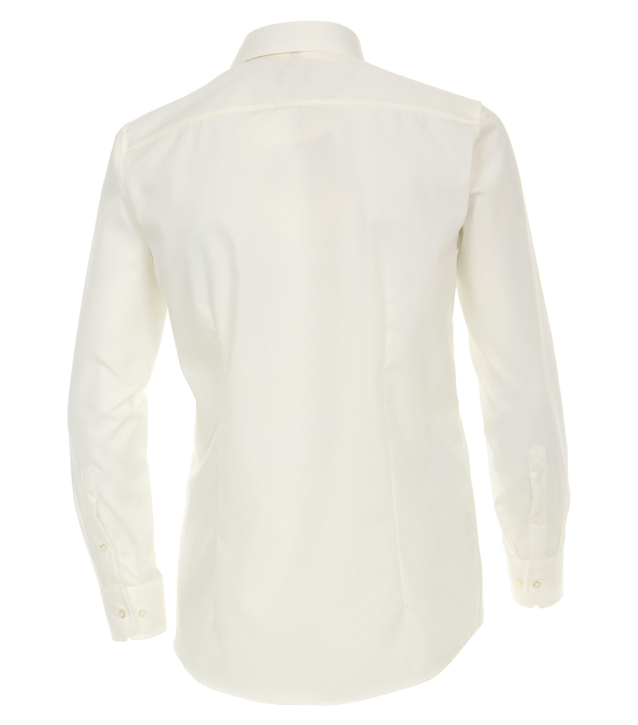 Ein Businesshemd im uni Muster in der Farbe Weißbeige