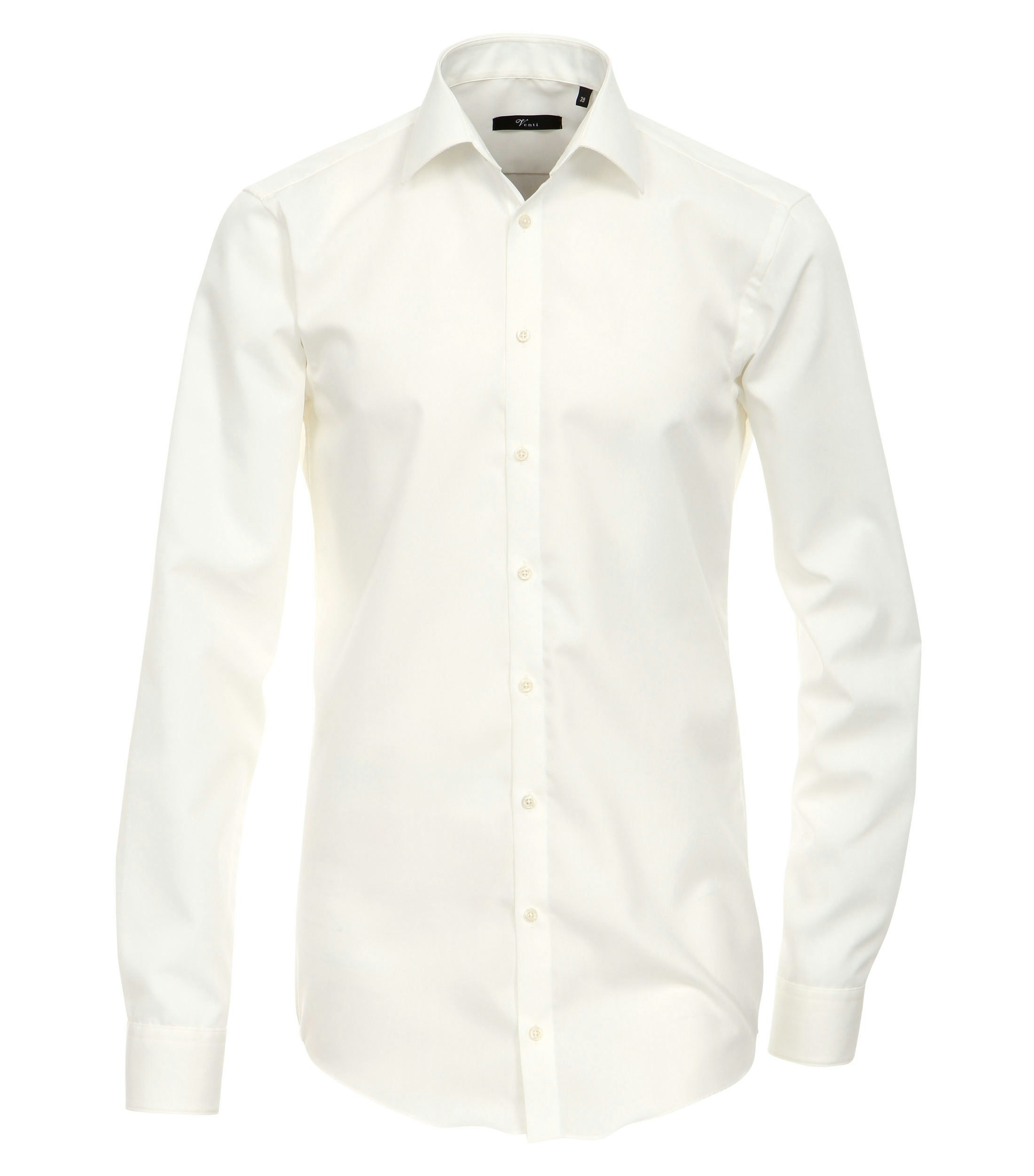 Ein Businesshemd im uni Muster in der Farbe Champagner