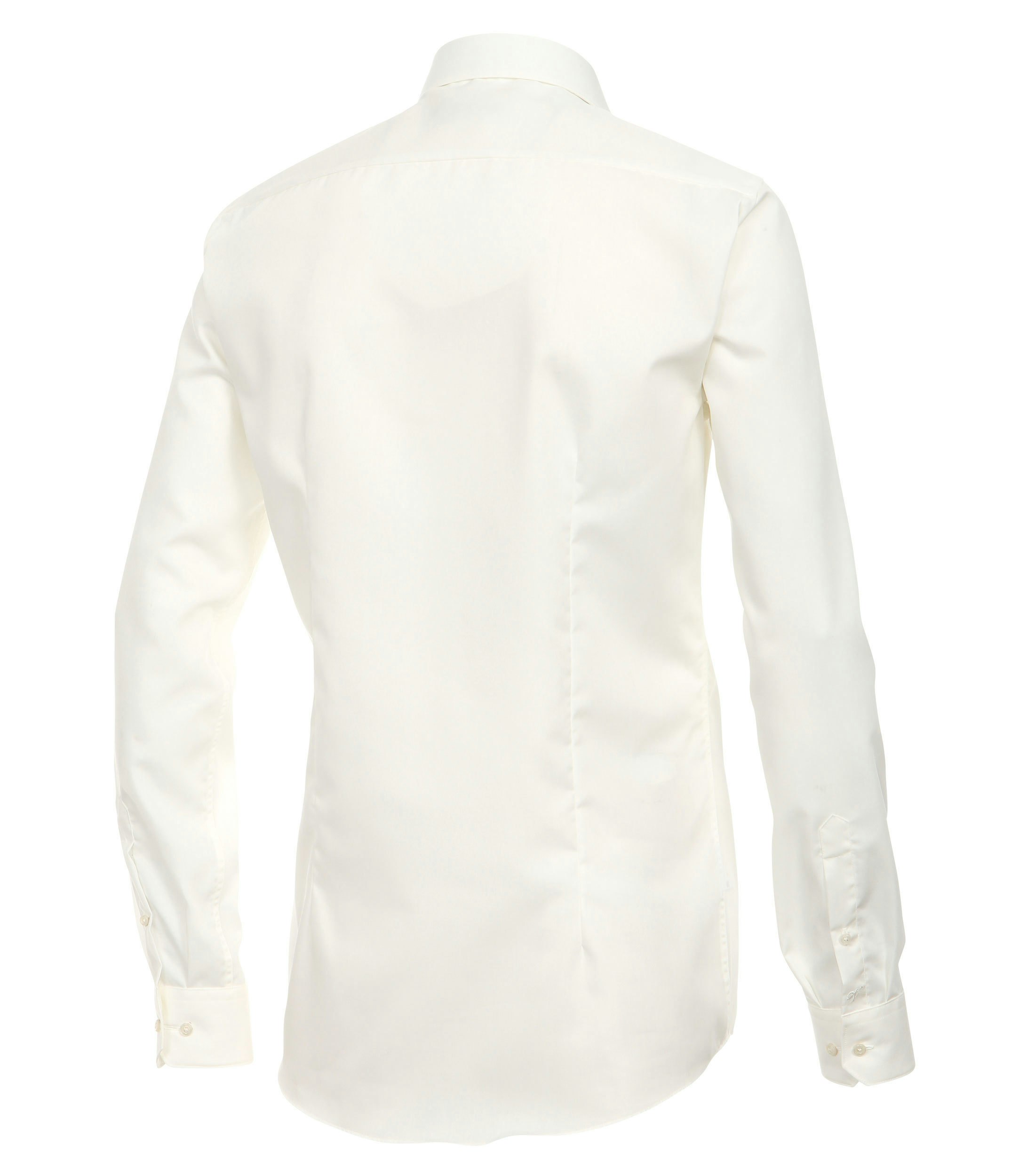 Ein Businesshemd im uni Muster in der Farbe Champagner