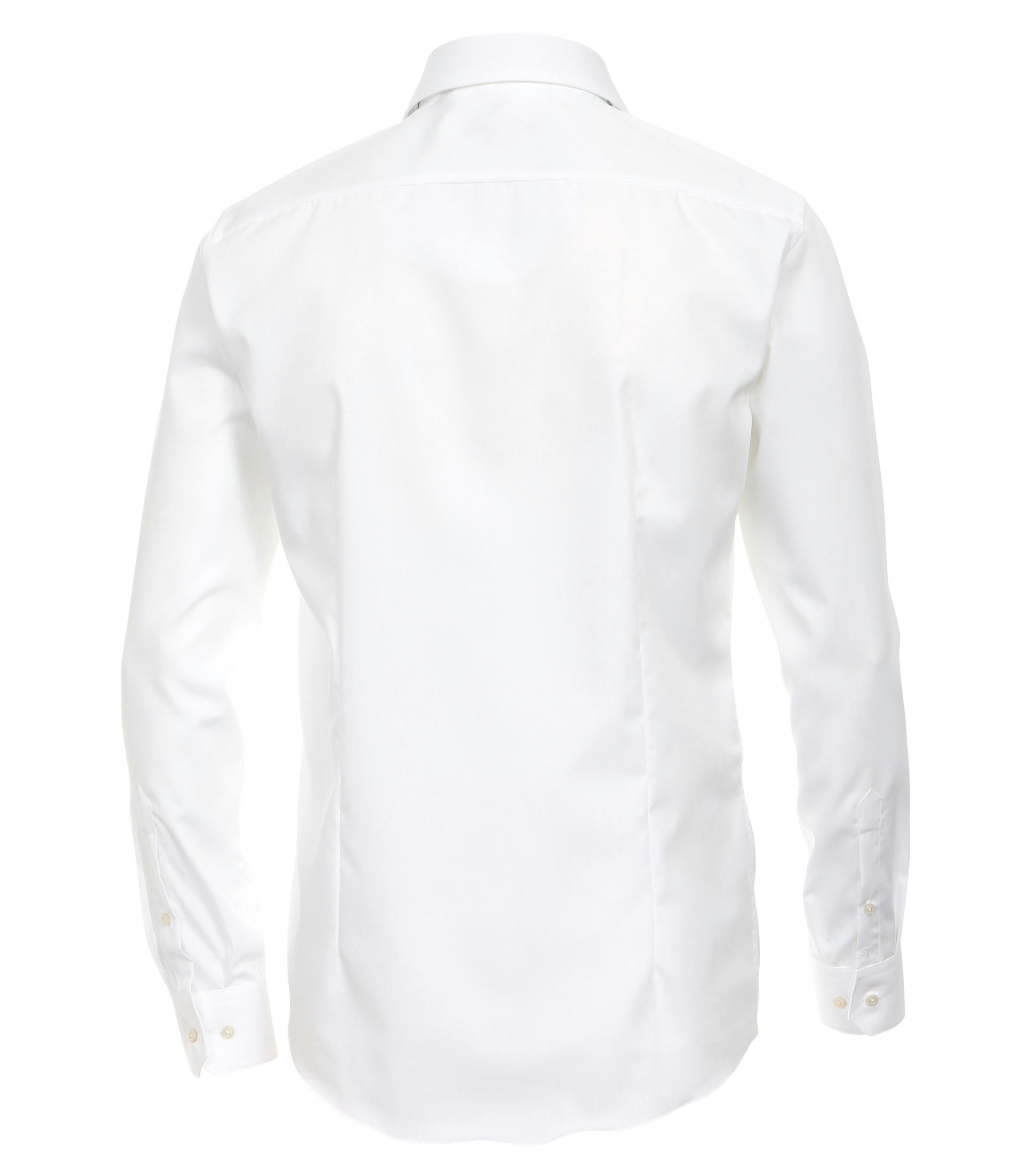 Ein Businesshemd im uni Muster in der Farbe Weiß