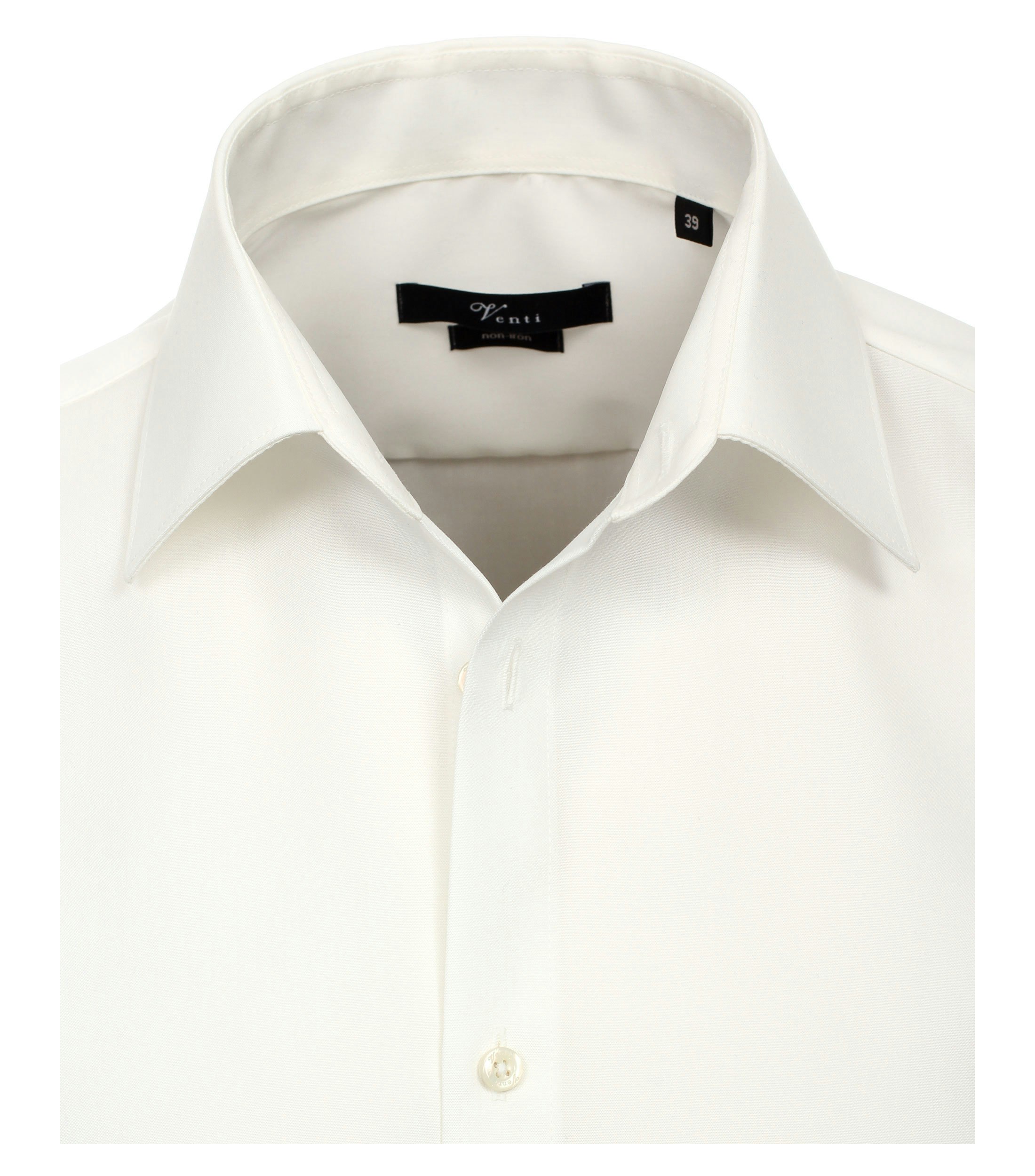 Ein Businesshemd im uni Muster in der Farbe Champagner