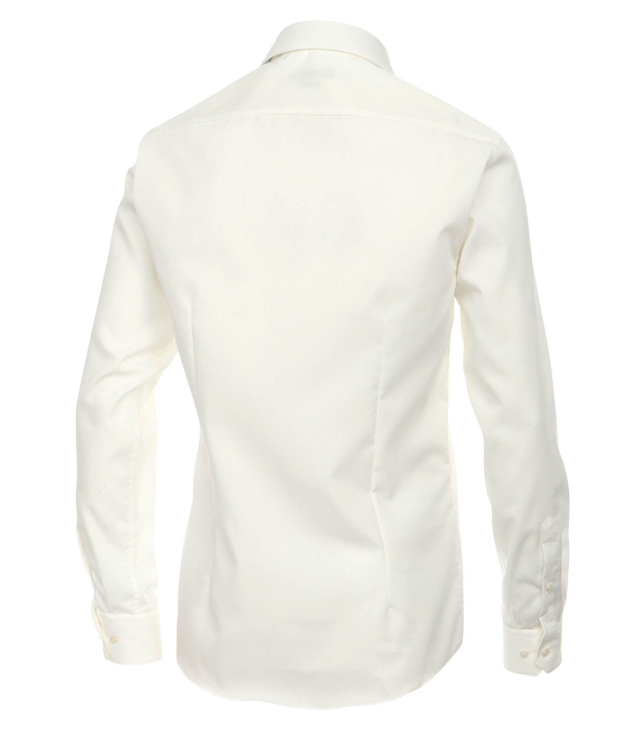 Ein Businesshemd im uni Muster in der Farbe Champagner