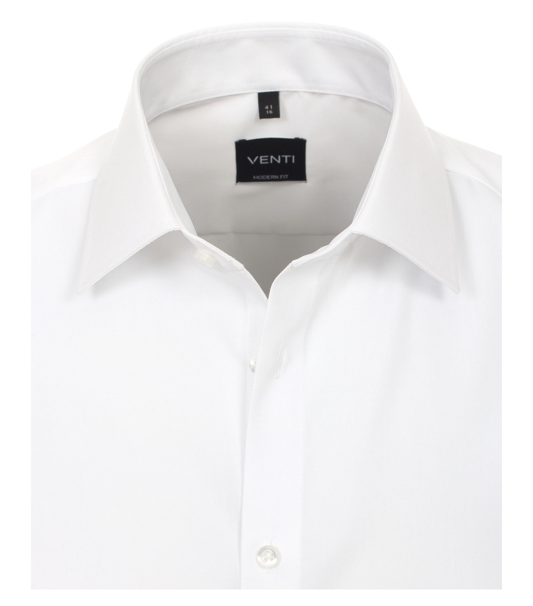 Ein Businesshemd im uni Muster in der Farbe Weiß