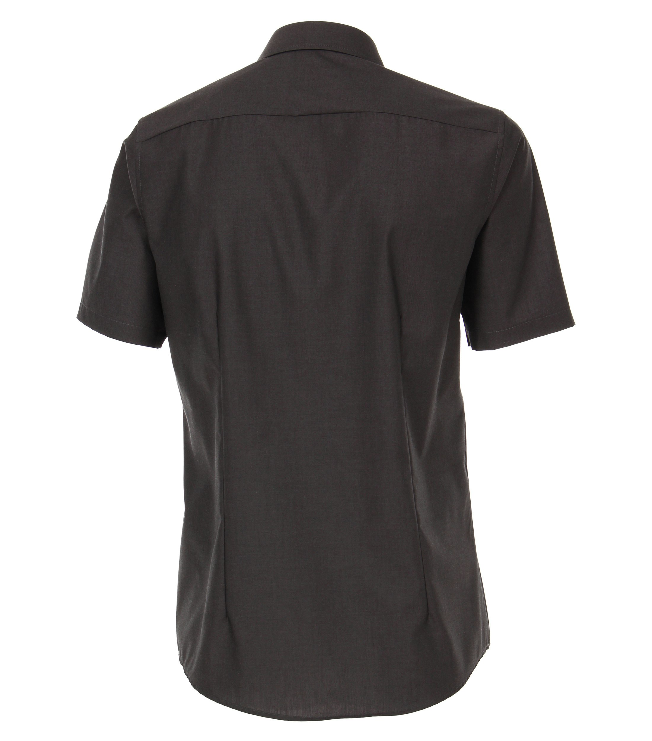 Ein Businesshemd im uni Muster in der Farbe Dunkelgrau