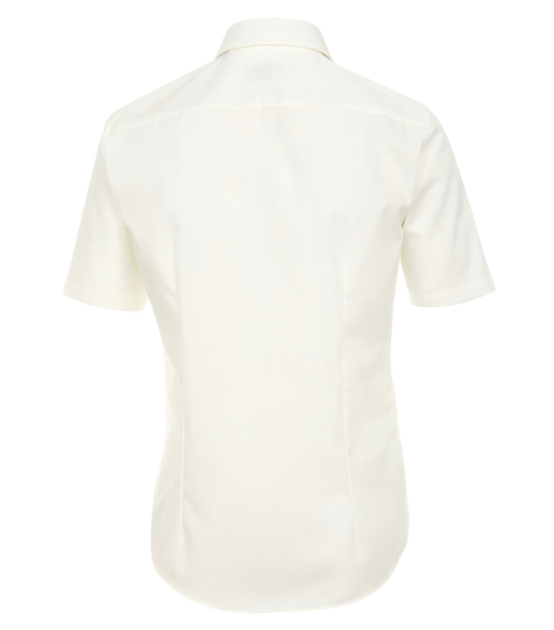 Ein Businesshemd im uni Muster in der Farbe Weißbeige