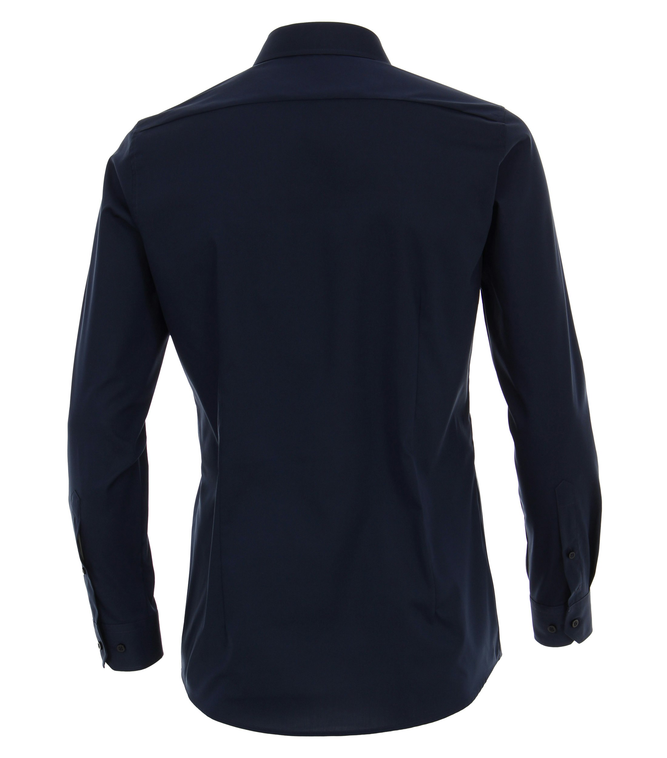 Ein Businesshemd im uni Muster in der Farbe Dunkelblau