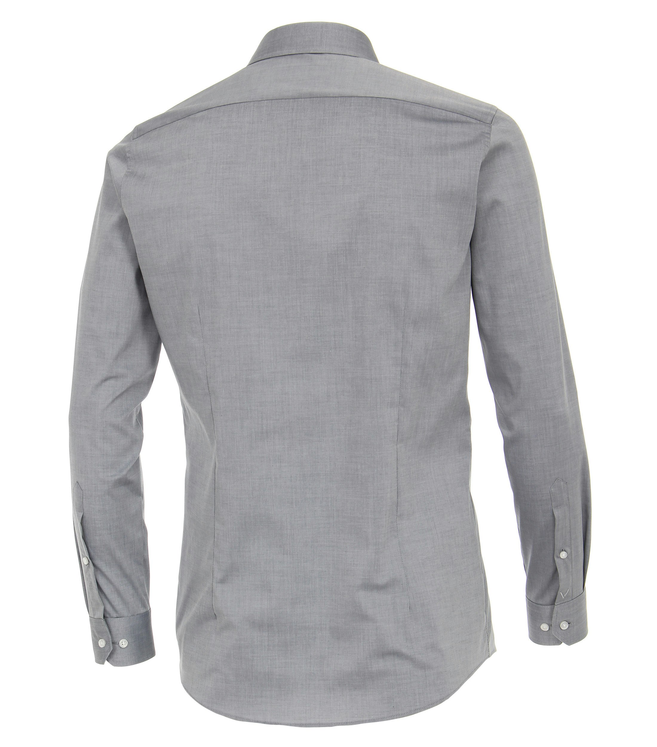 Ein Businesshemd im uni Muster in der Farbe Hellgrau