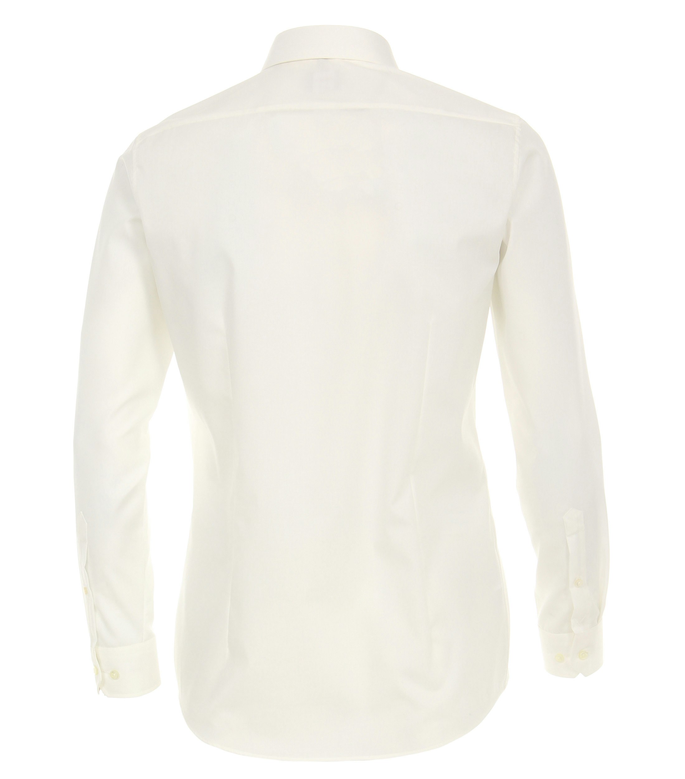 Ein Businesshemd im uni Muster in der Farbe Weißbeige