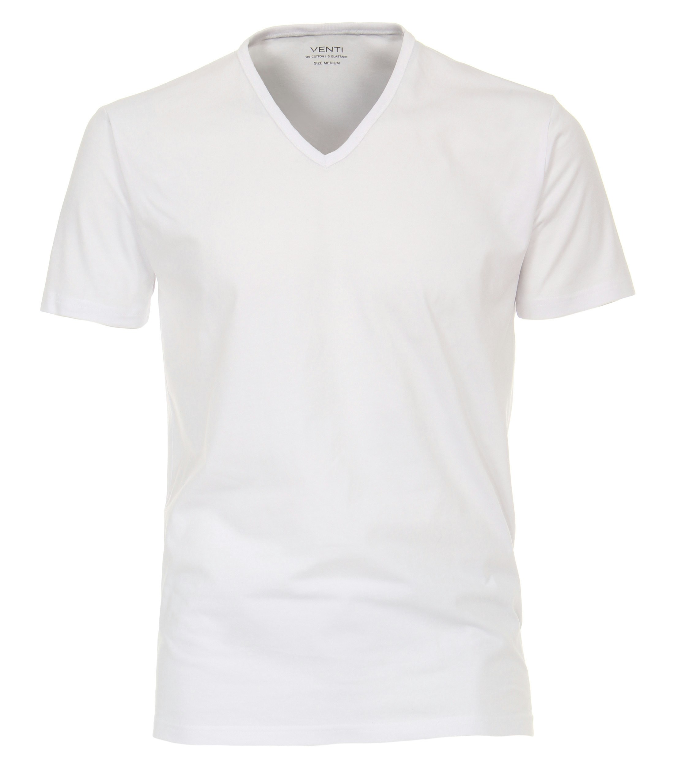 Ein T-Shirt im uni Muster in der Farbe Weiß