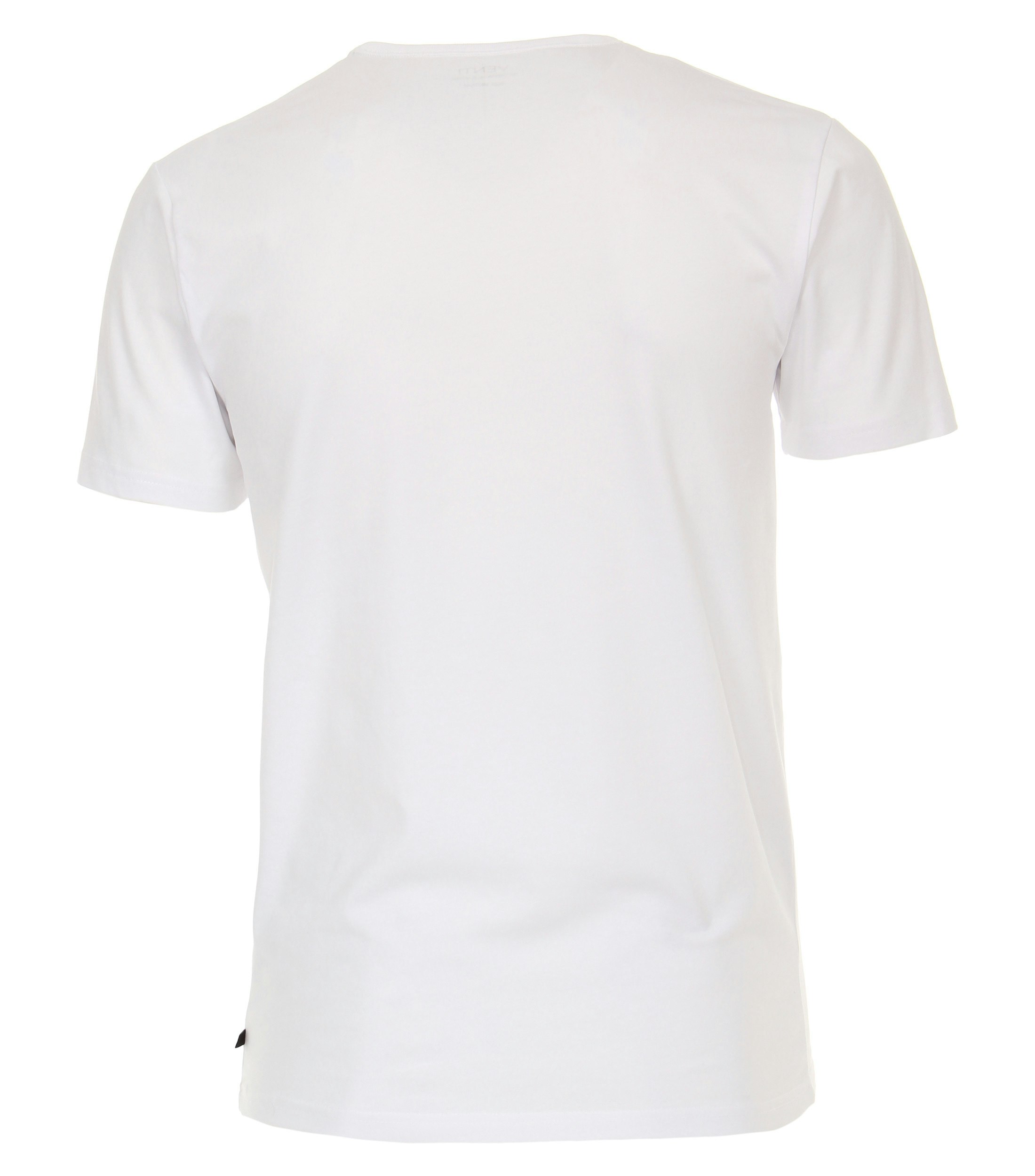 Ein T-Shirt im uni Muster in der Farbe Weiß