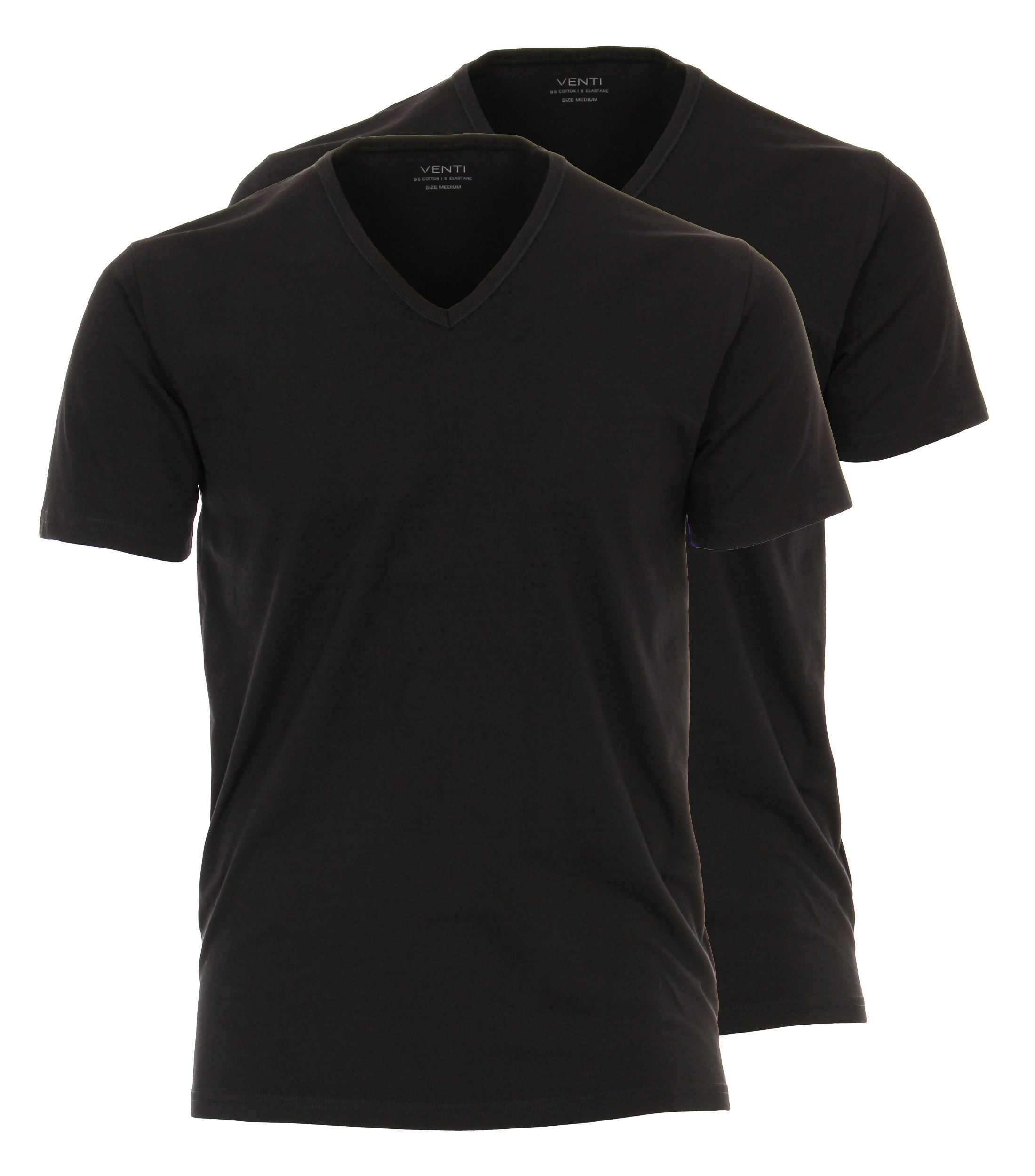 Ein T-Shirt im uni Muster in der Farbe Schwarz