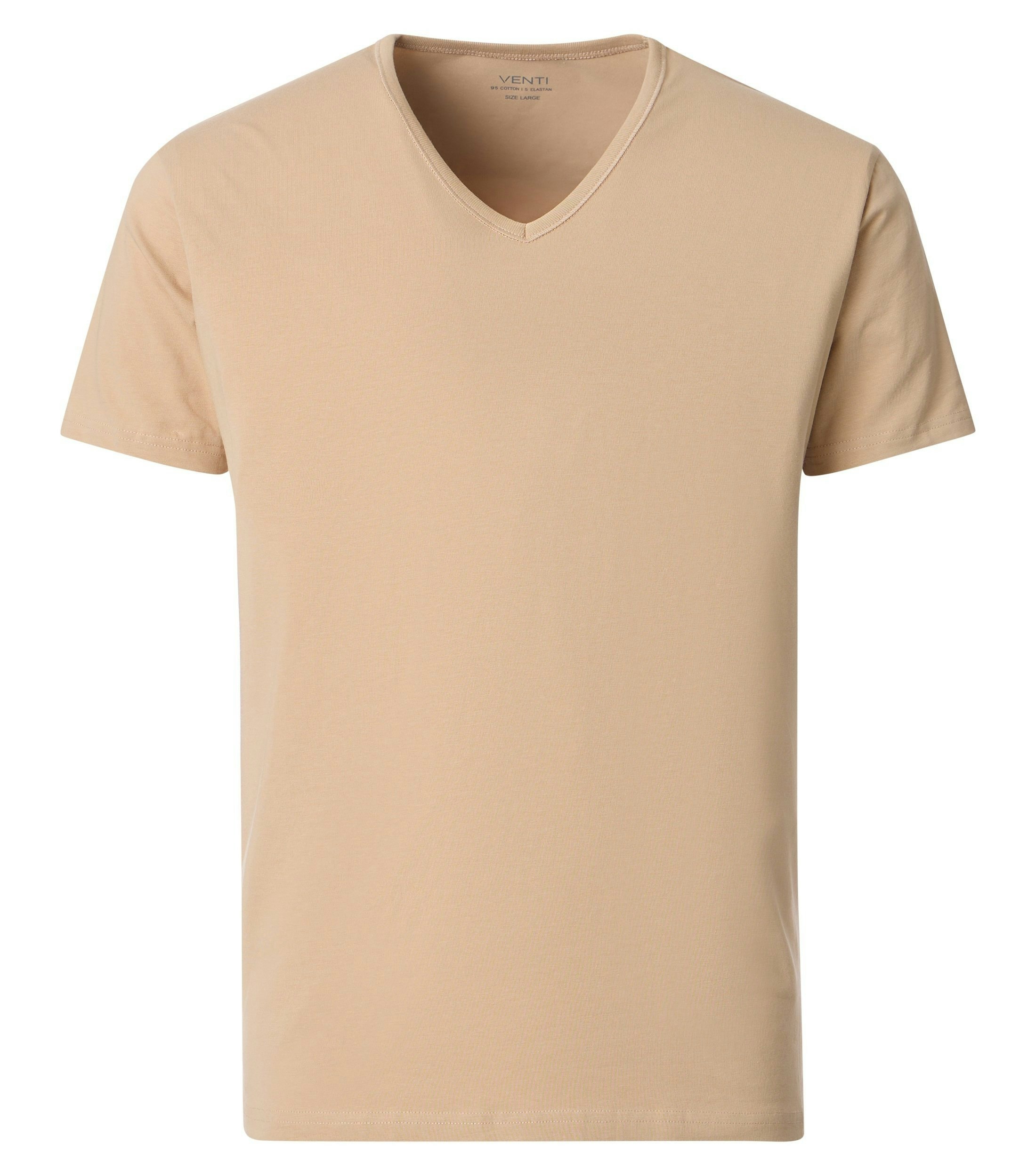 T-Shirt im unifarbenen Design in der Farbe Beige