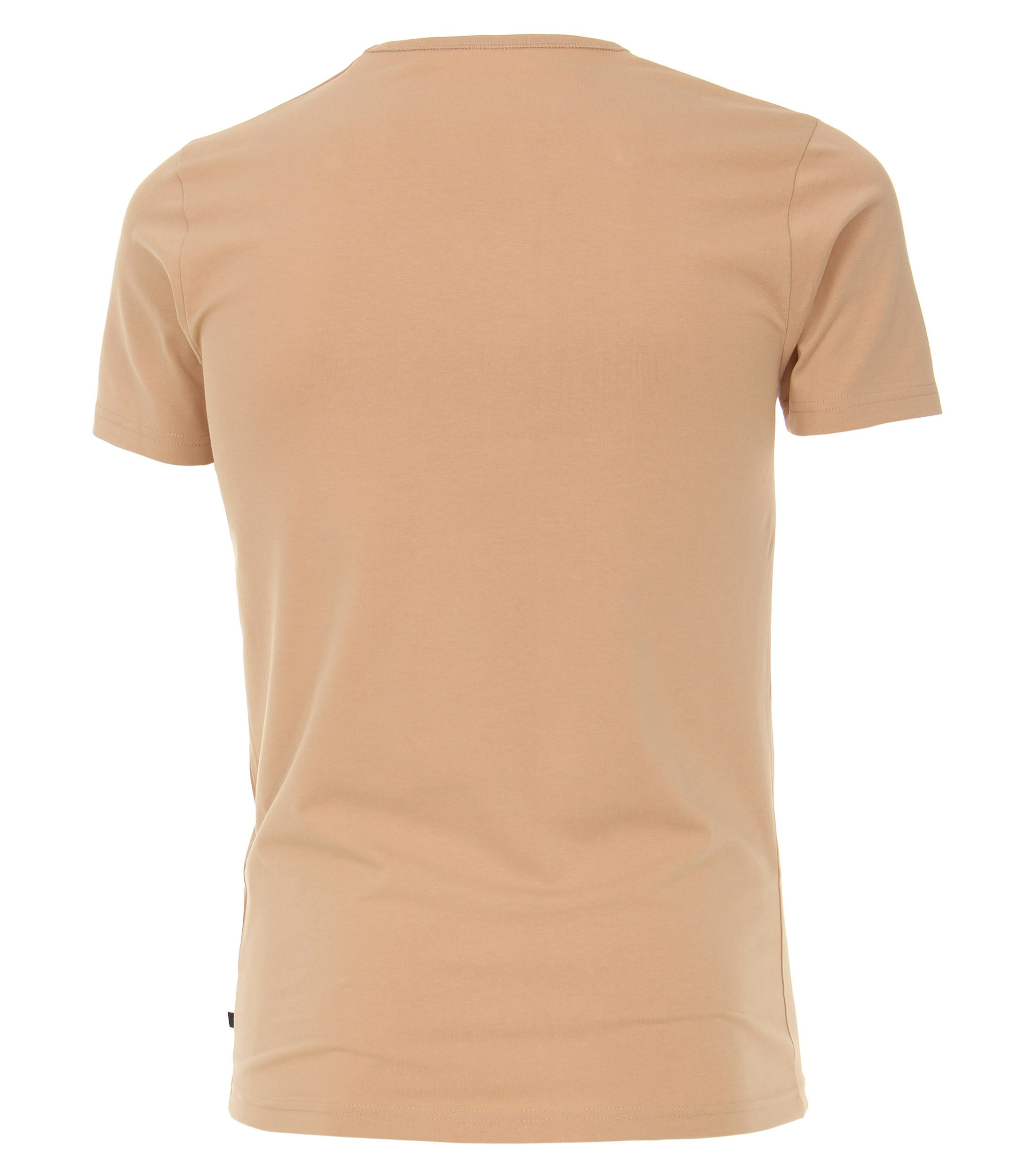 T-Shirt im unifarbenen Design in der Farbe Beige