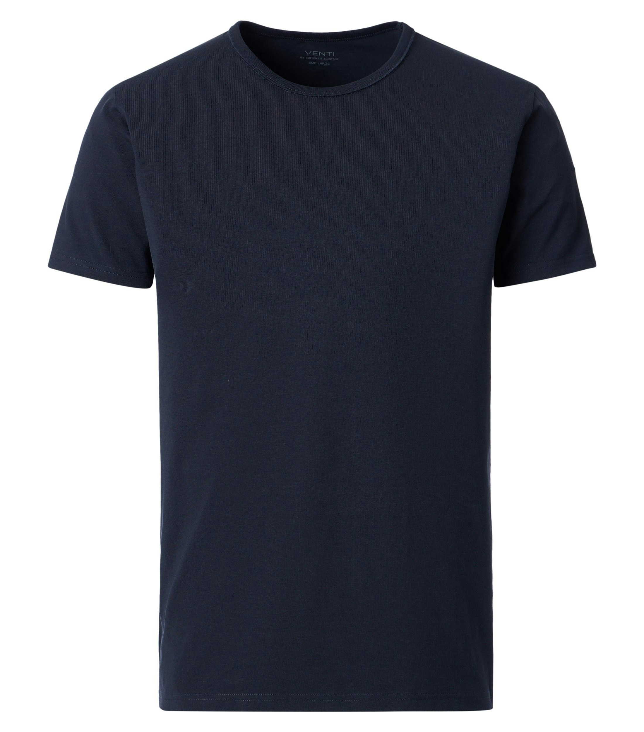 T-Shirt im unifarbenen Design in der Farbe Dunkelblau