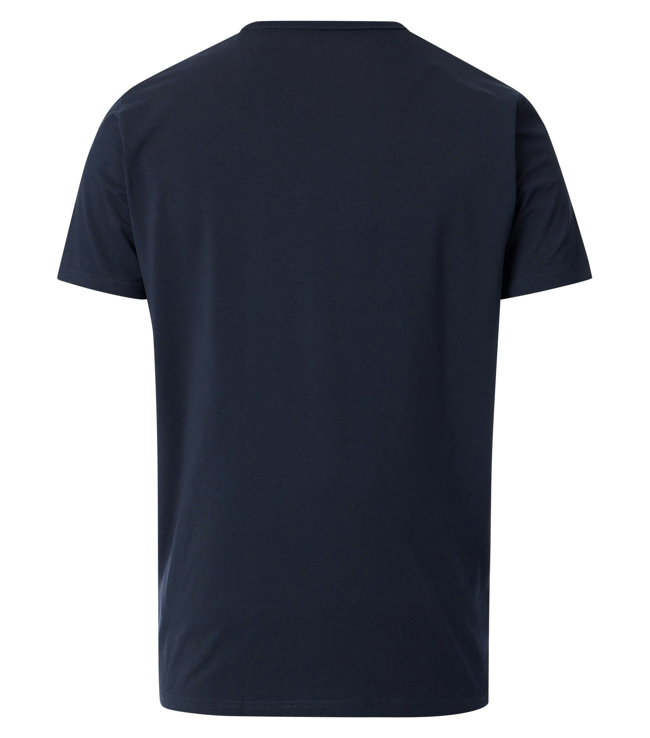 T-Shirt im unifarbenen Design in der Farbe Dunkelblau