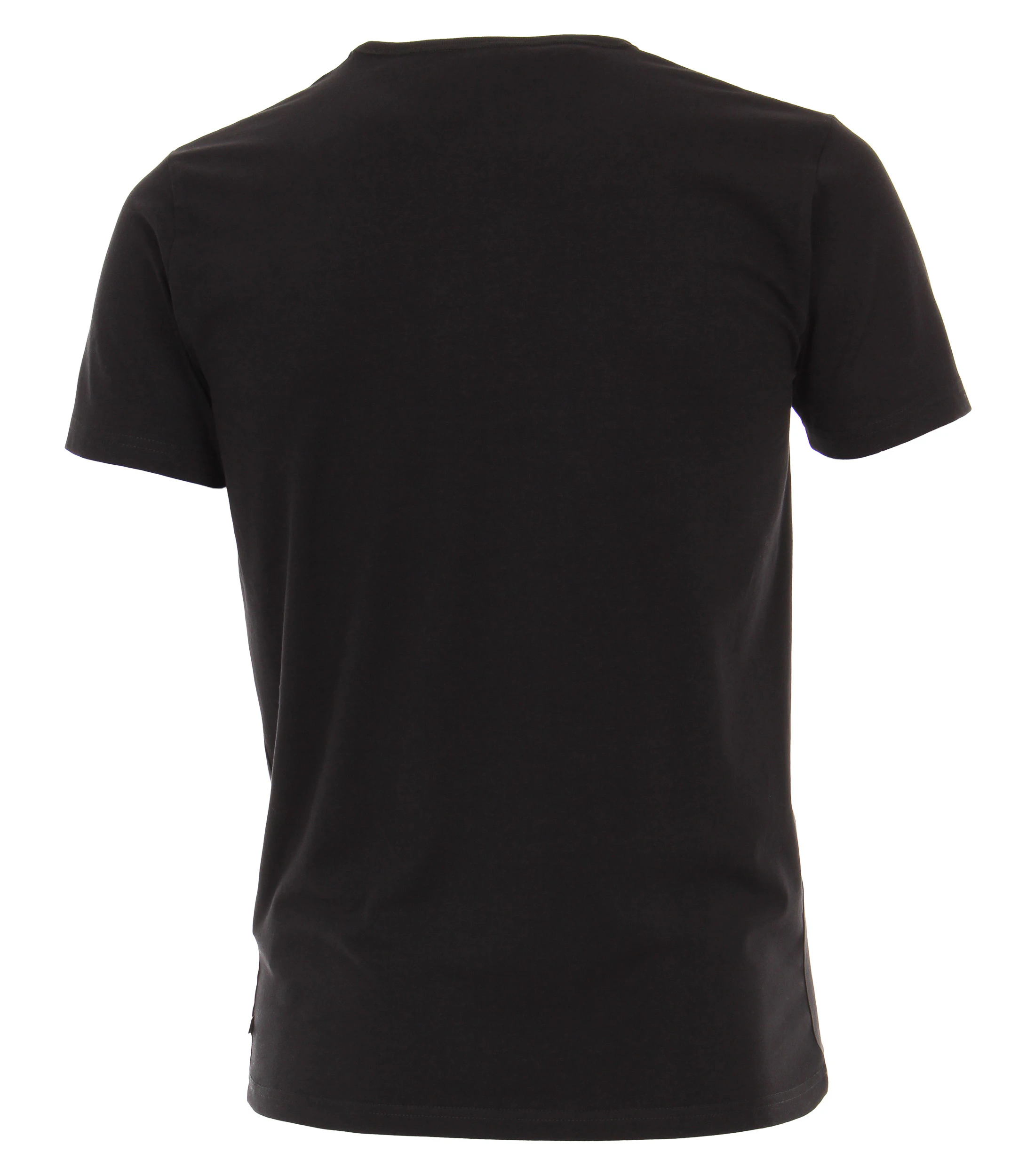 T-Shirt im unifarbenen Design in der Farbe Schwarz