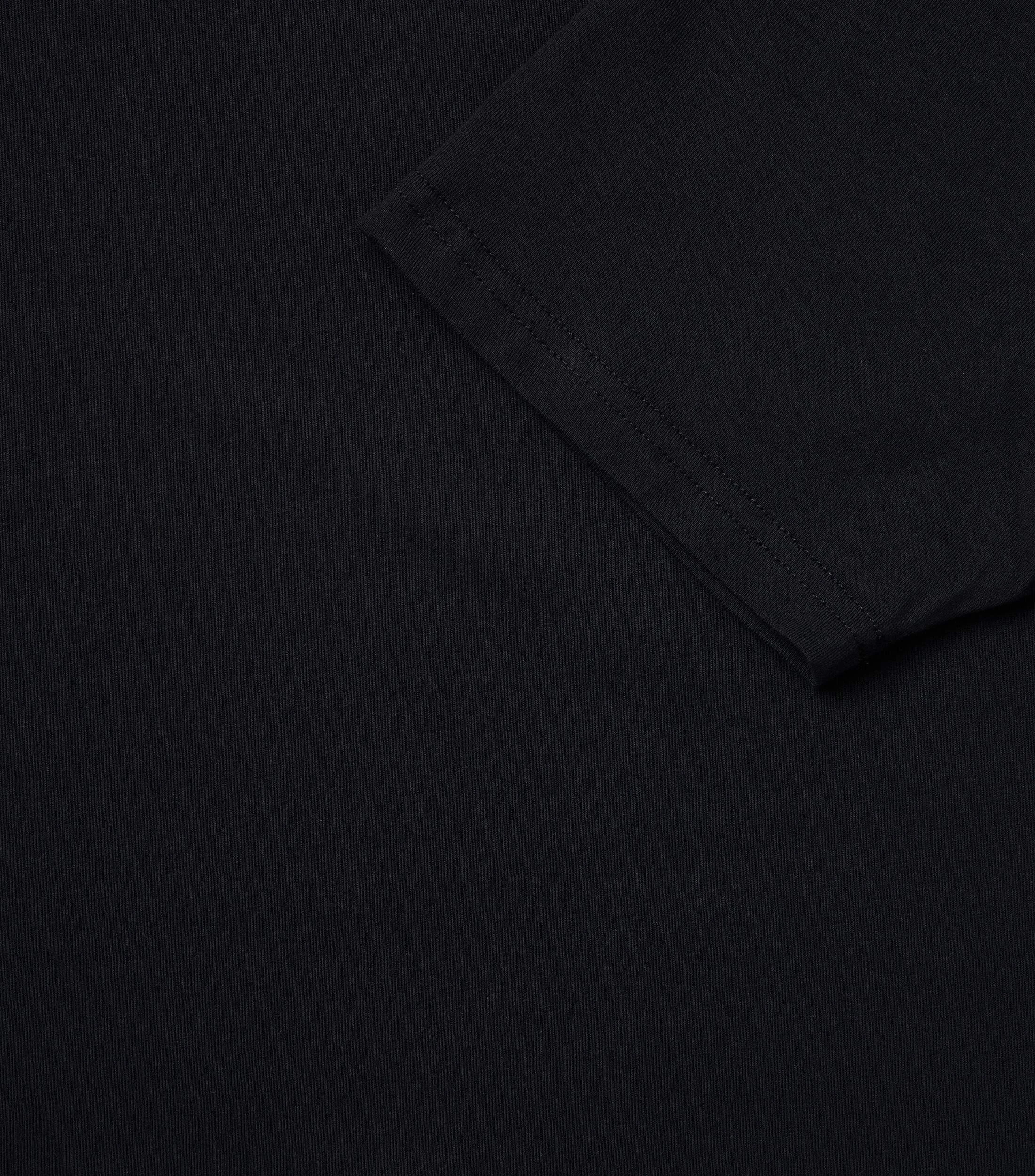 T-Shirt im unifarbenen Design in der Farbe Schwarz