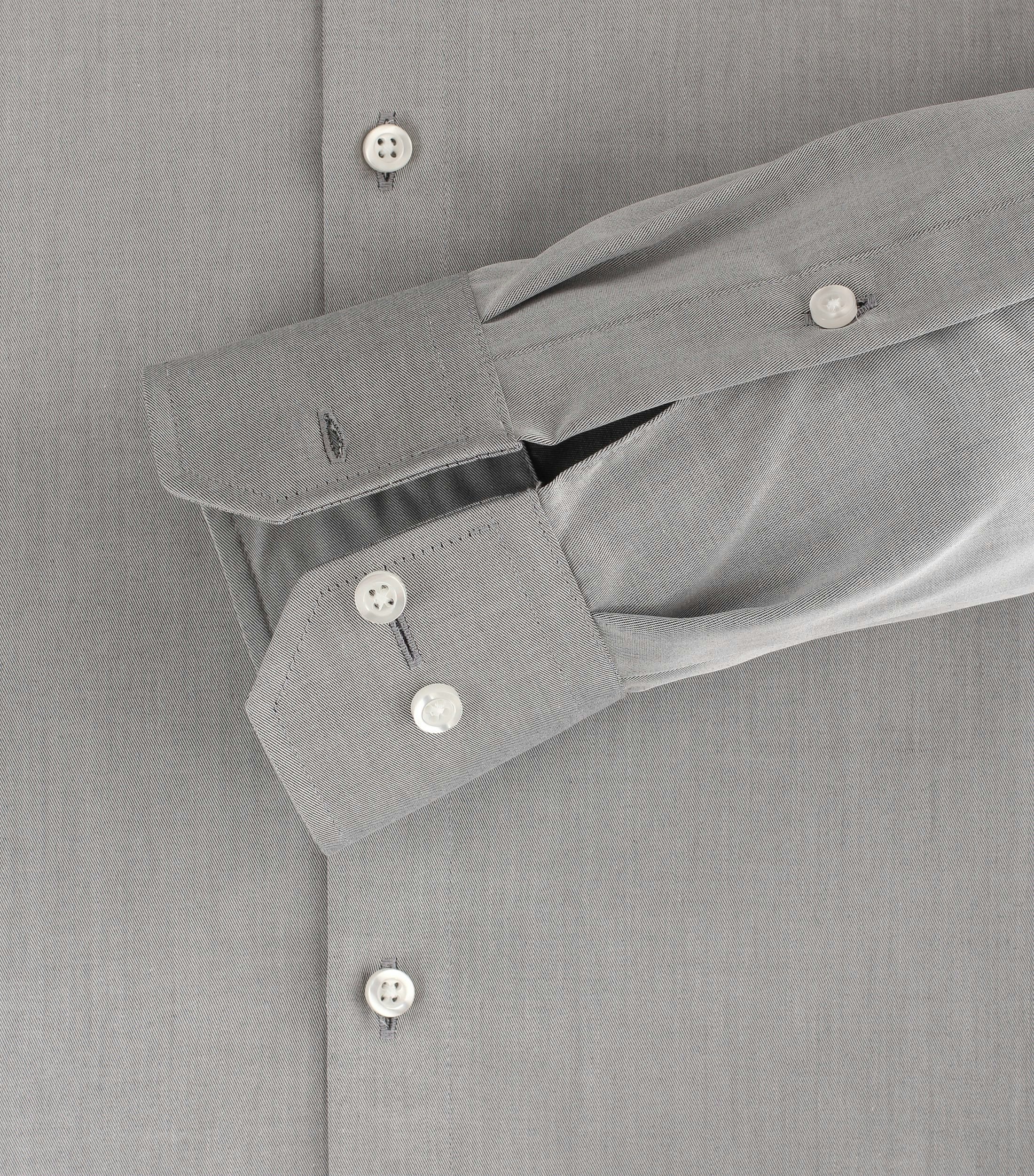 Businesshemd im unifarbenen Design in der Farbe Grau