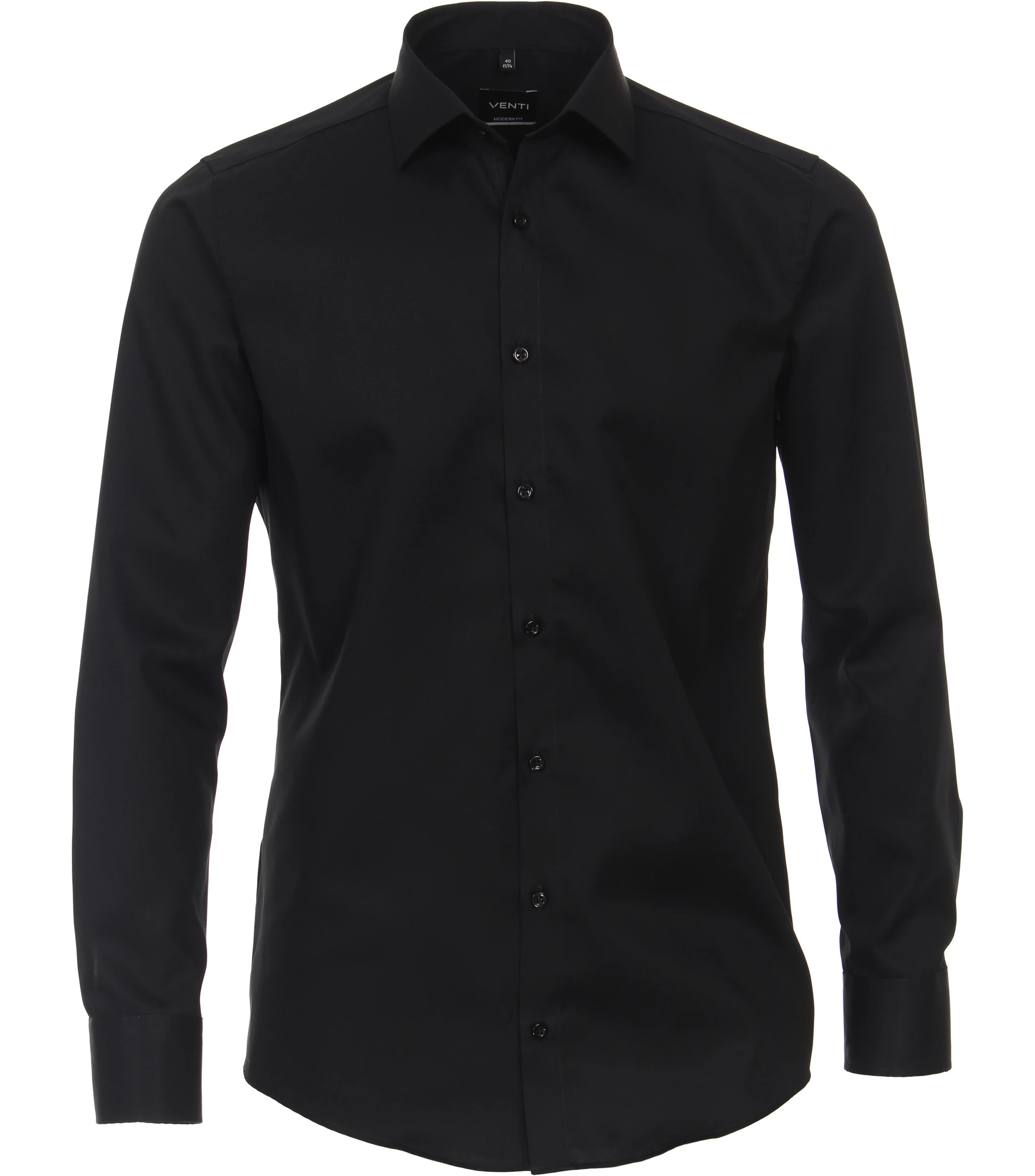 Businesshemd im unifarbenen Design in der Farbe Schwarz