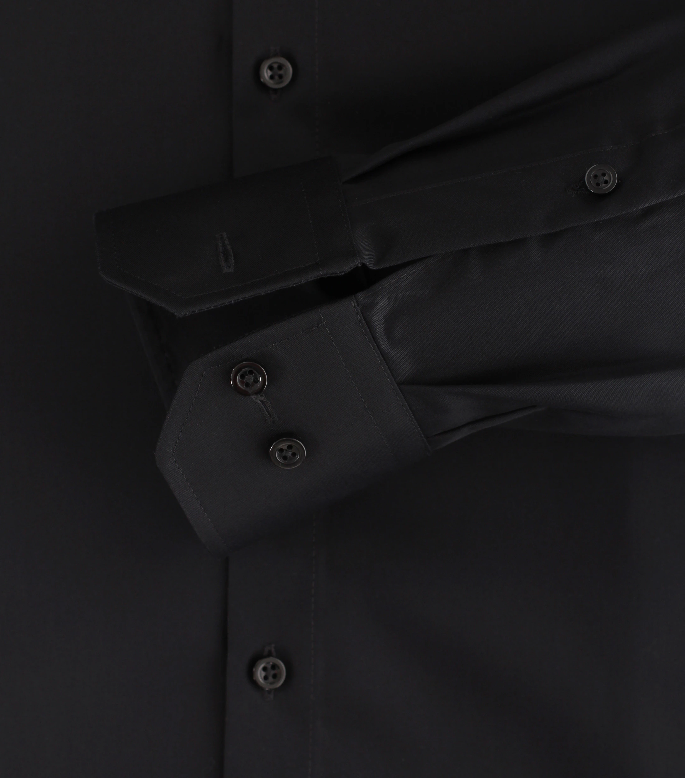 Businesshemd im unifarbenen Design in der Farbe Schwarz