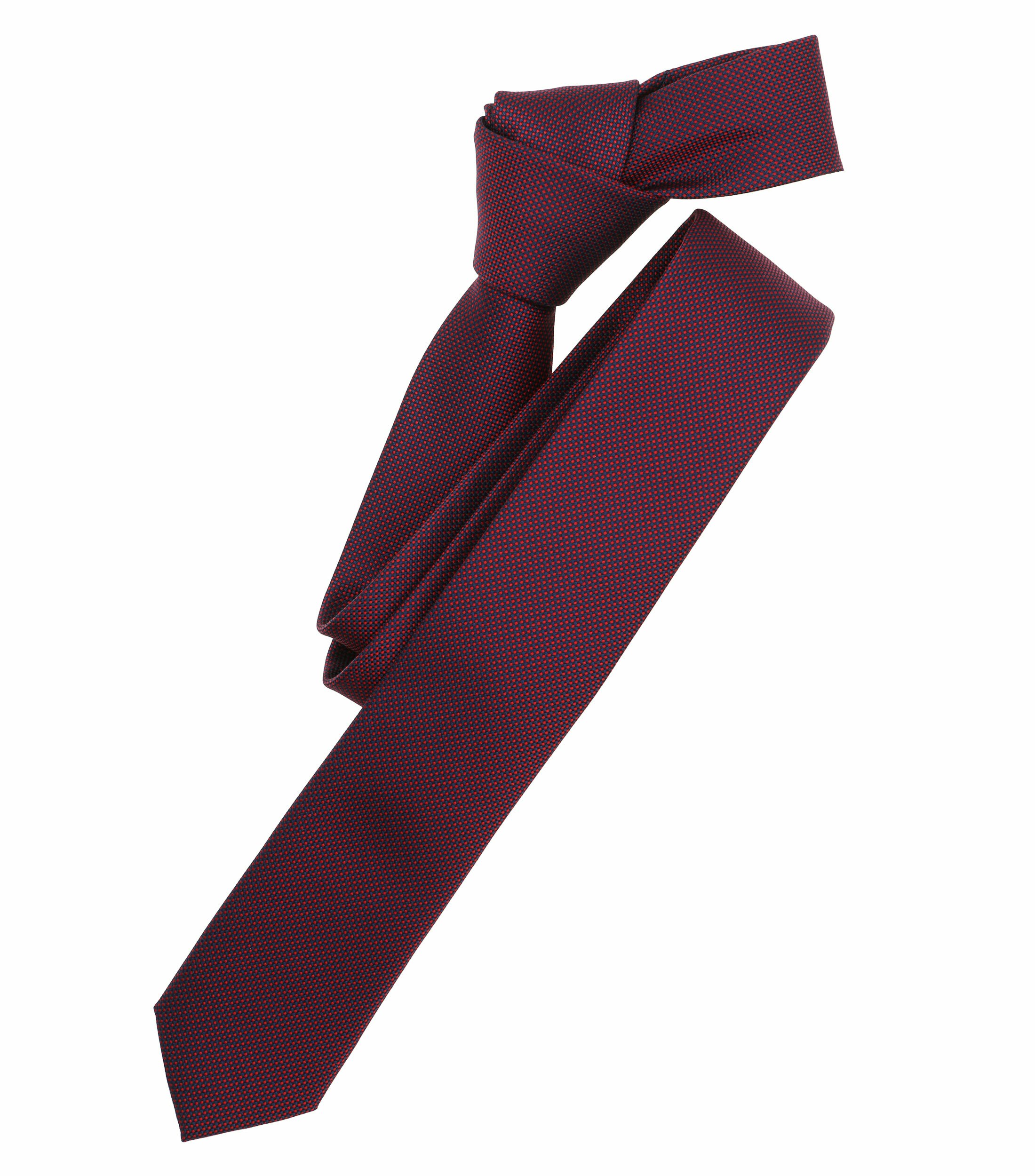 Ein Krawatte im gemustert Muster in der Farbe Dunkelrot