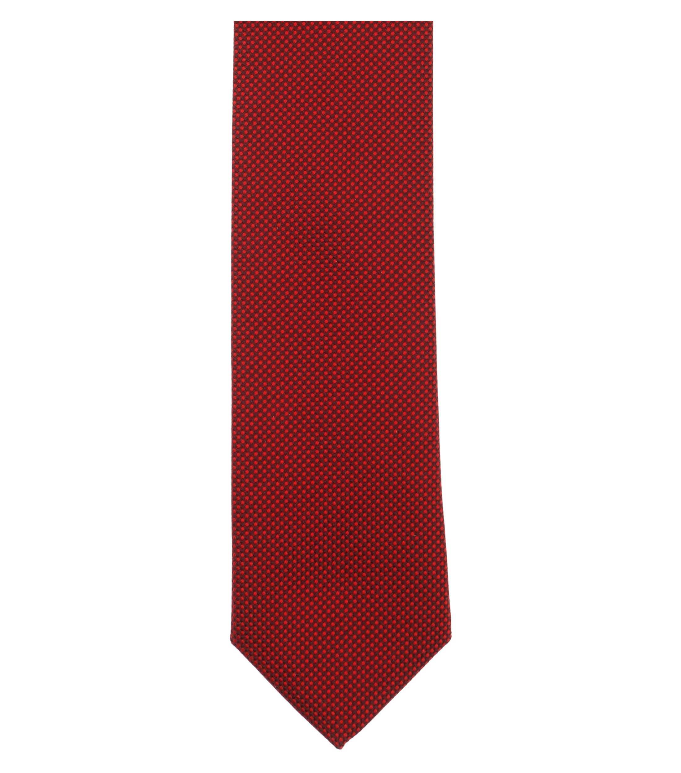 Ein Krawatte im gemustert Muster in der Farbe Mittelrot