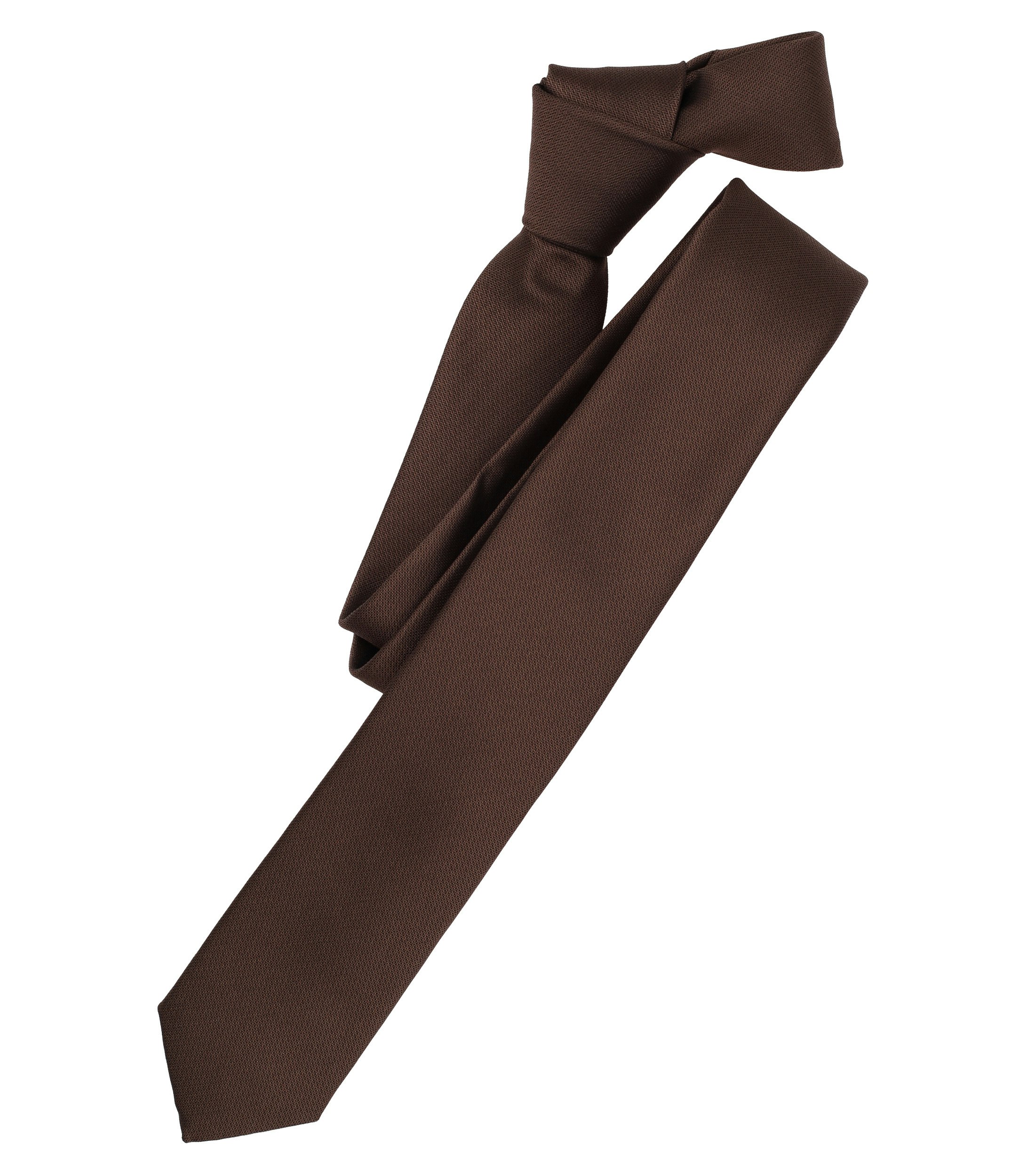 Ein Krawatte im uni Muster in der Farbe Braun