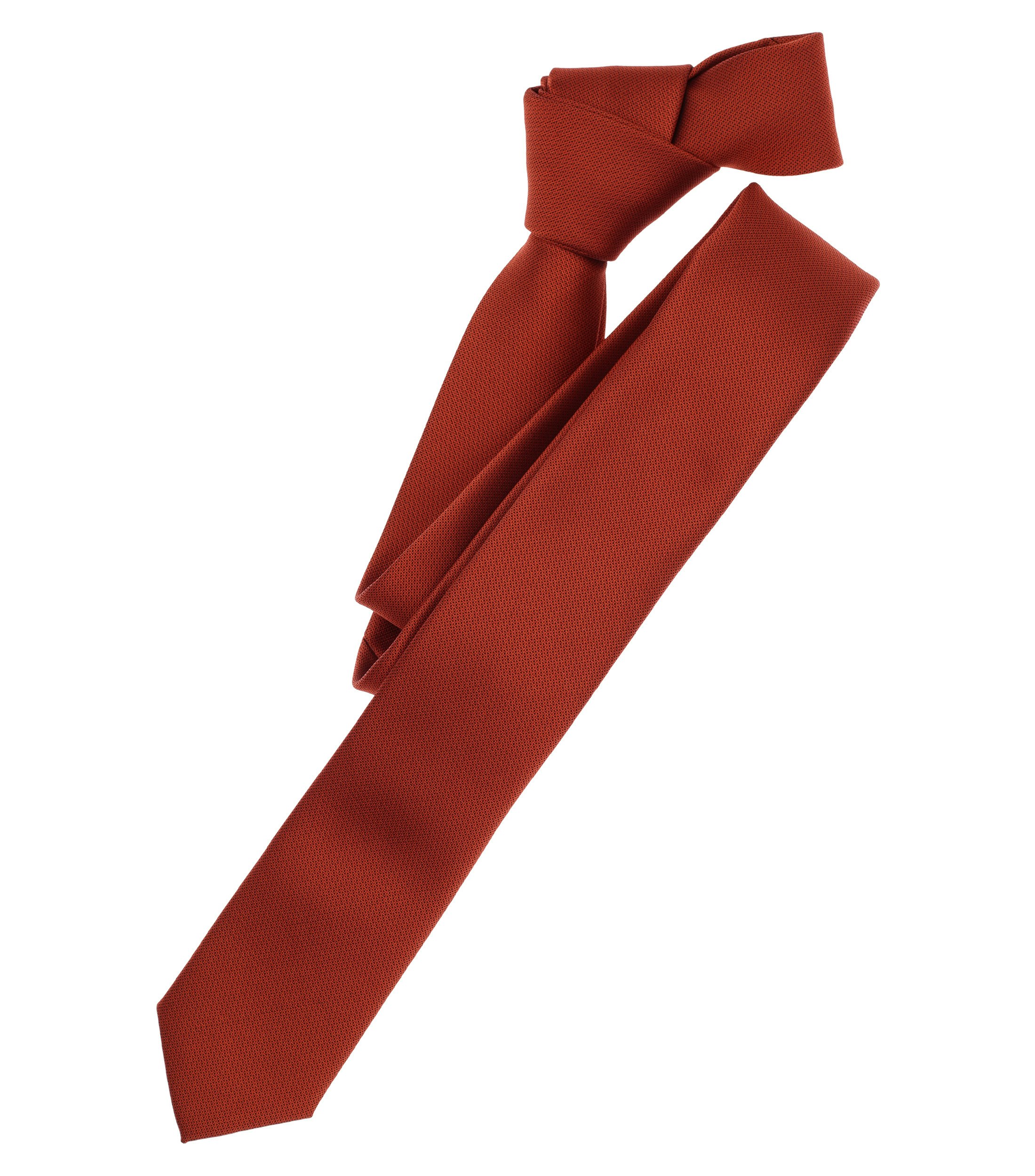 Ein Krawatte im uni Muster in der Farbe Dunkelorange