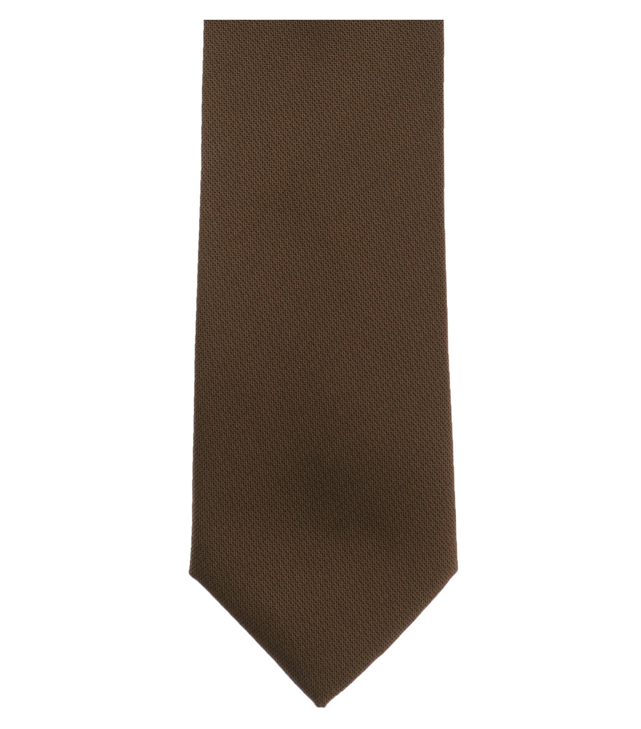 Ein Krawatte im uni Muster in der Farbe Braun