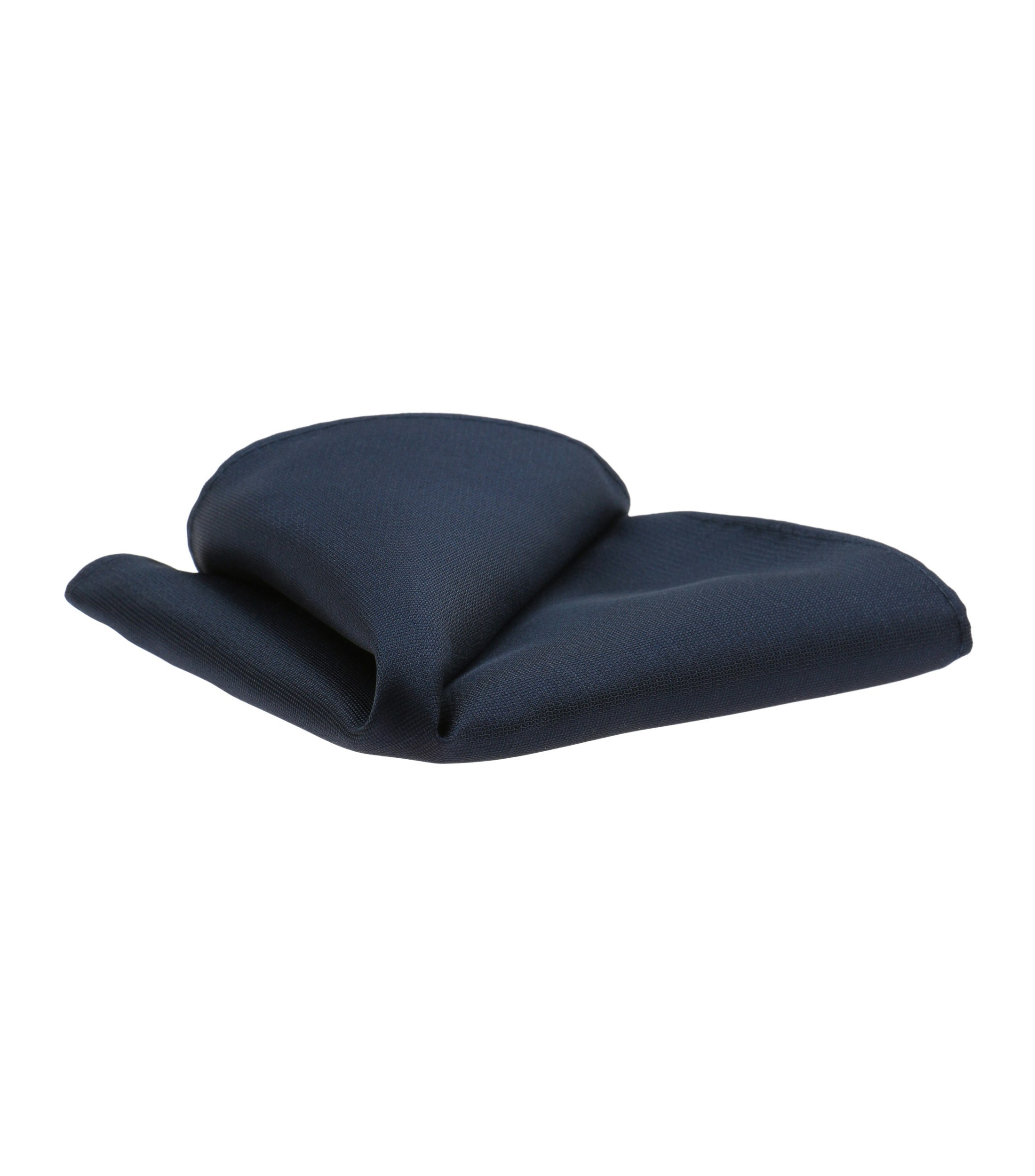 Einstecktuch im unifarbenen Design in der Farbe Dunkelblau