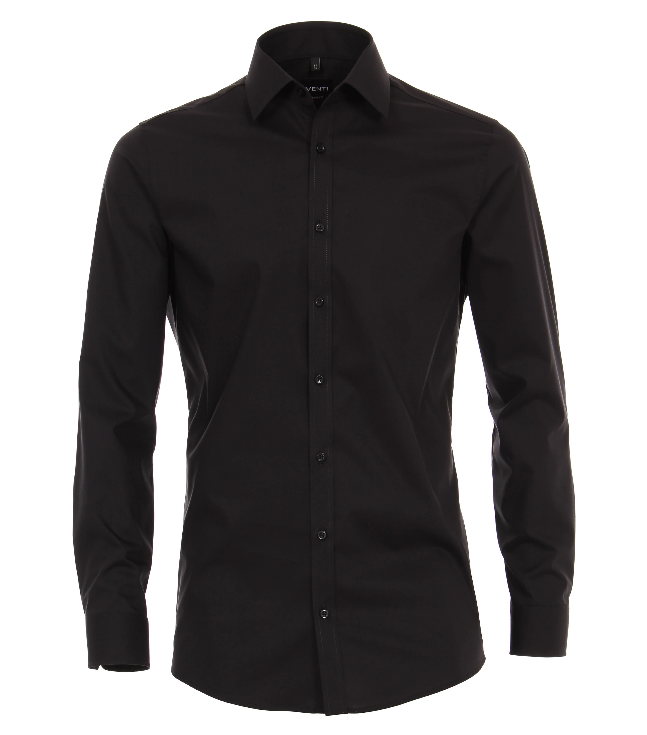 Businesshemd im unifarbenen Design in der Farbe Schwarz