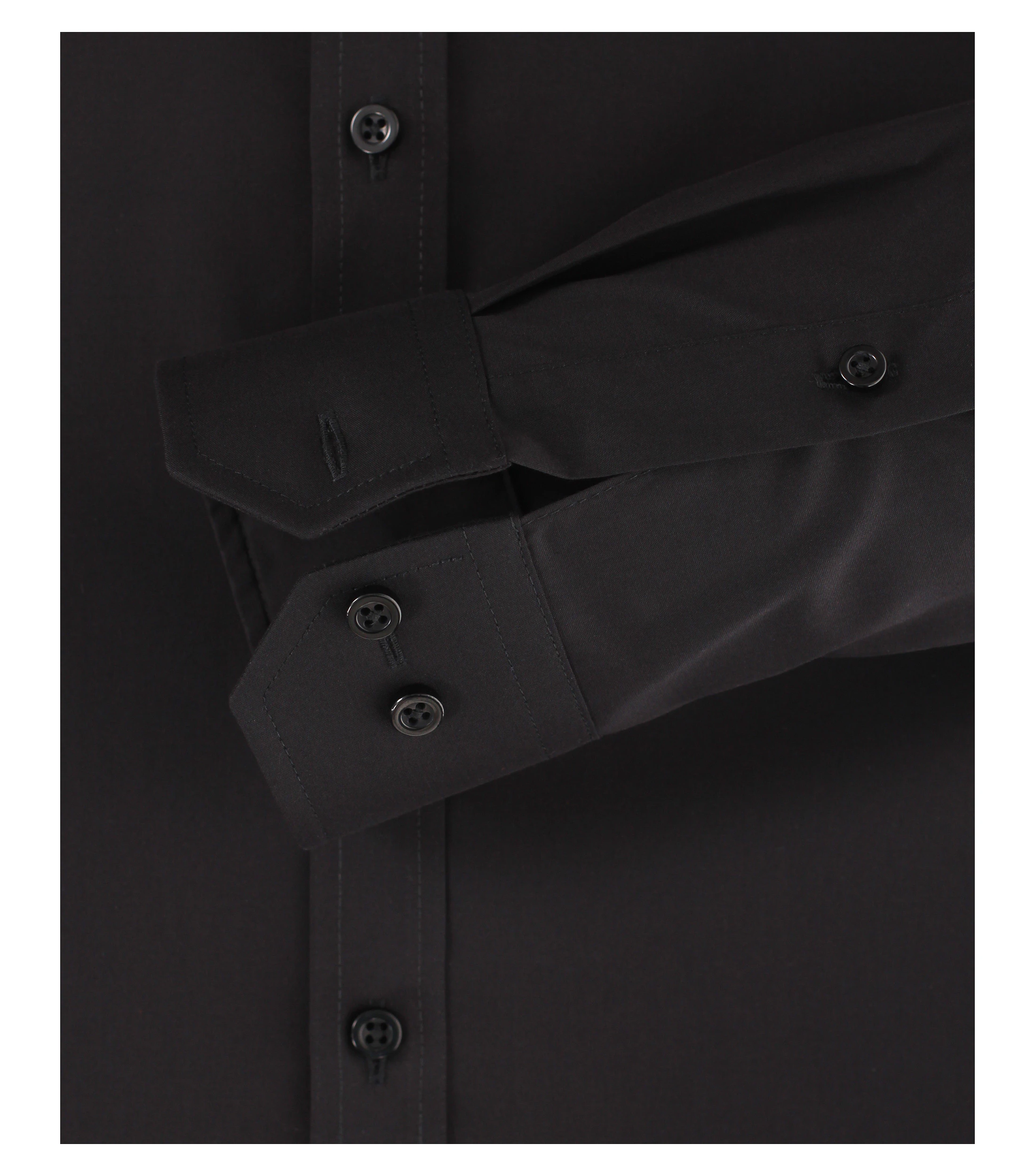 Businesshemd im unifarbenen Design in der Farbe Schwarz