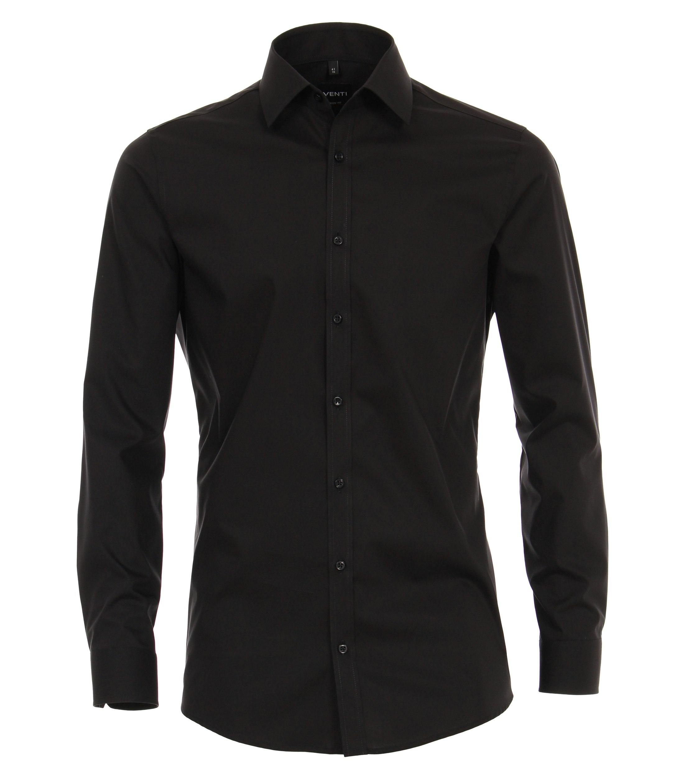 Businesshemd im unifarbenen Design in der Farbe Schwarz
