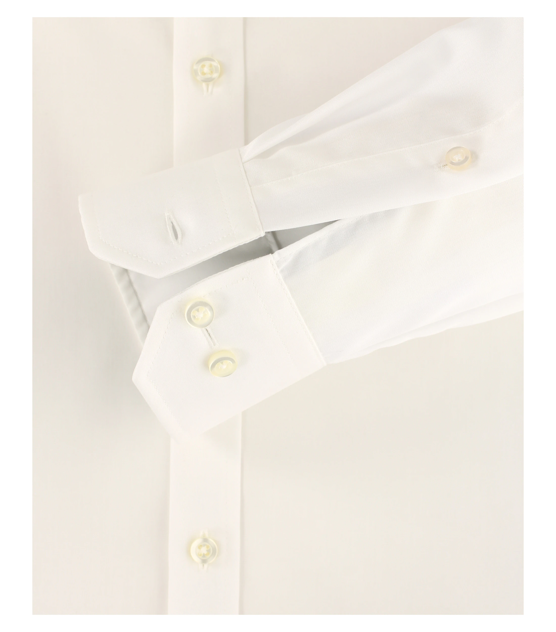 Businesshemd im unifarbenen Design in der Farbe Weißbeige