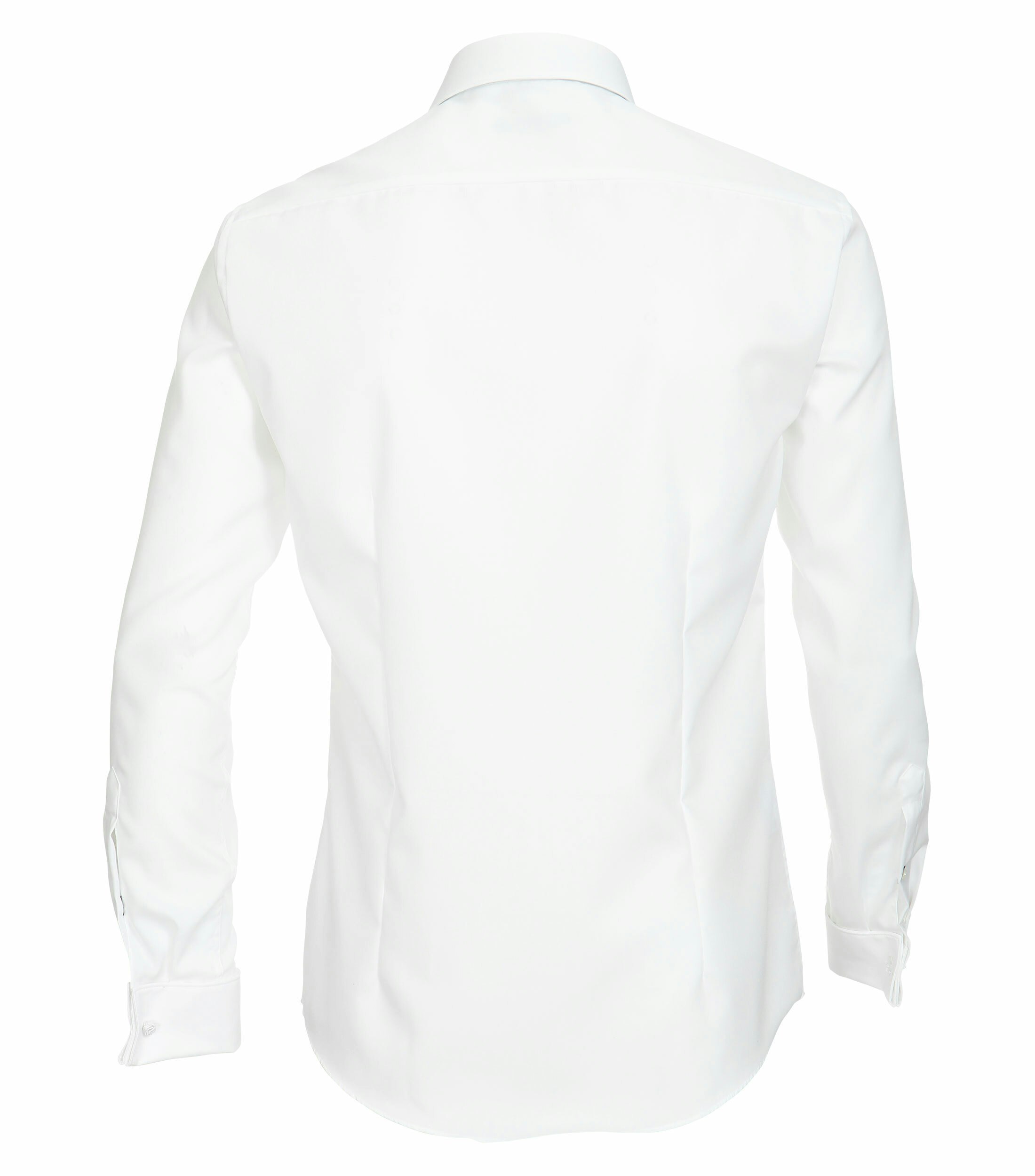 Ein Businesshemd im uni Muster in der Farbe Weiß