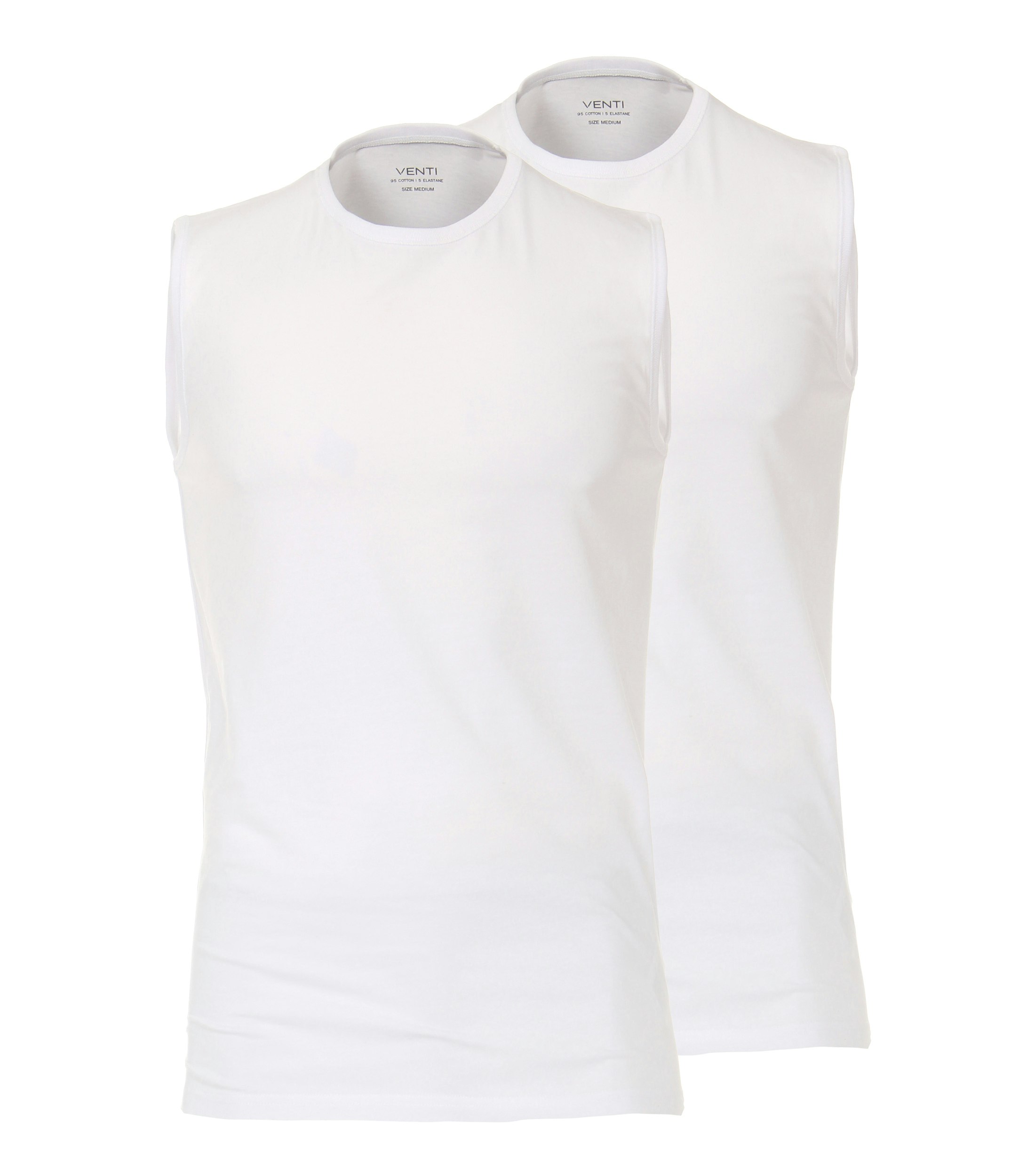 Ein Tanktop im uni Muster in der Farbe Weiß