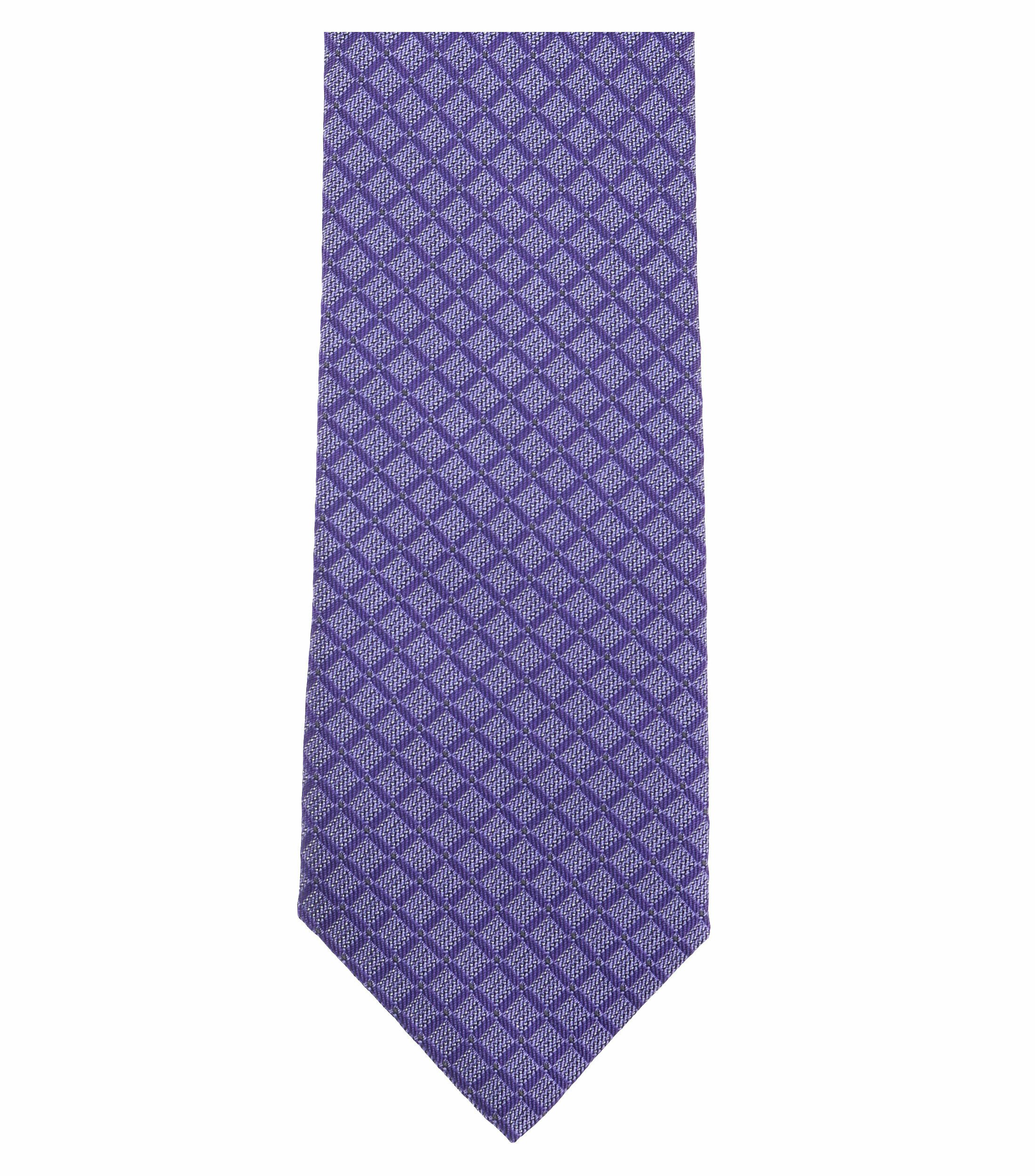 Ein Krawatte im kariert Muster in der Farbe Blaulila