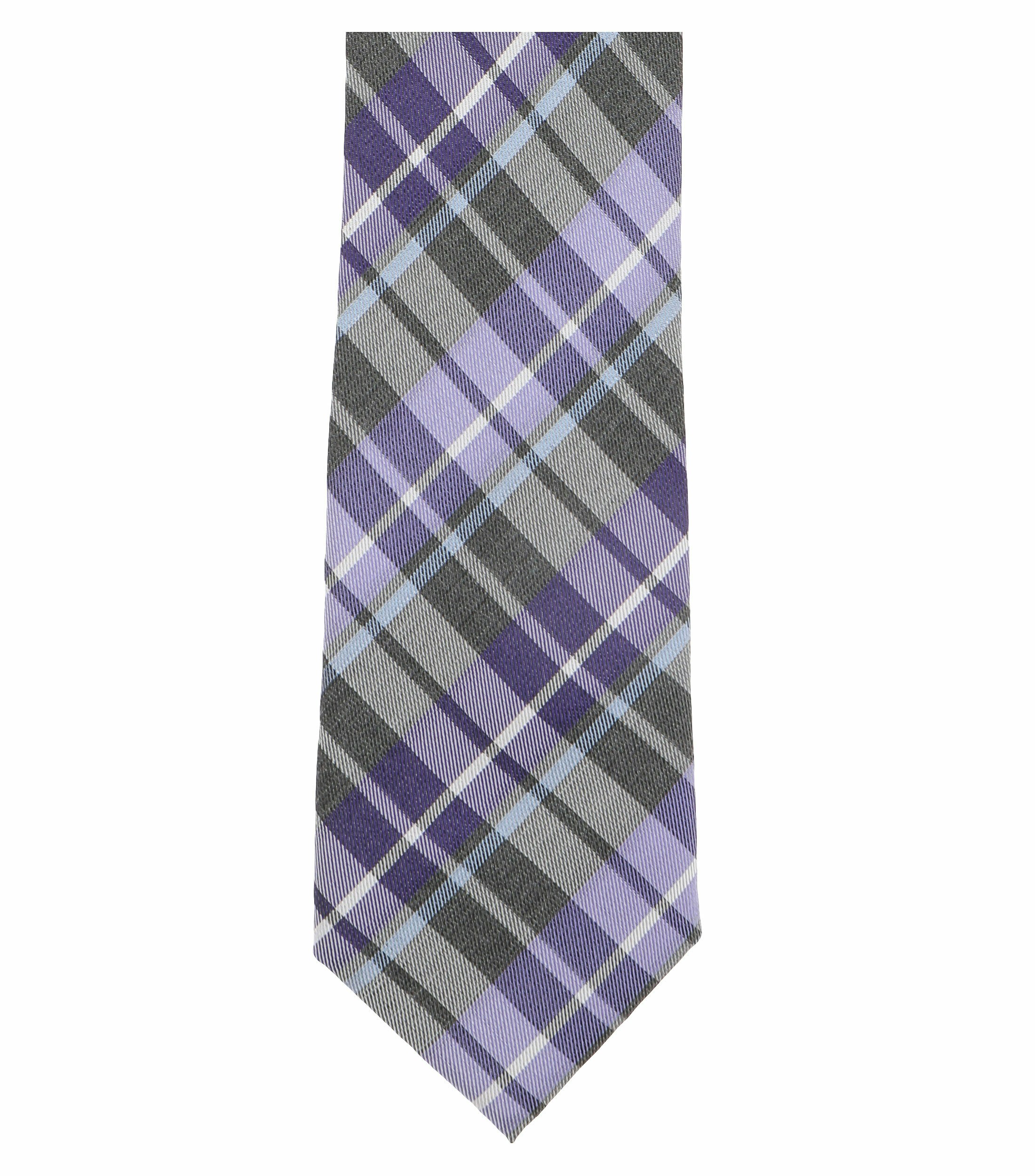 Ein Krawatte im kariert Muster in der Farbe Lila