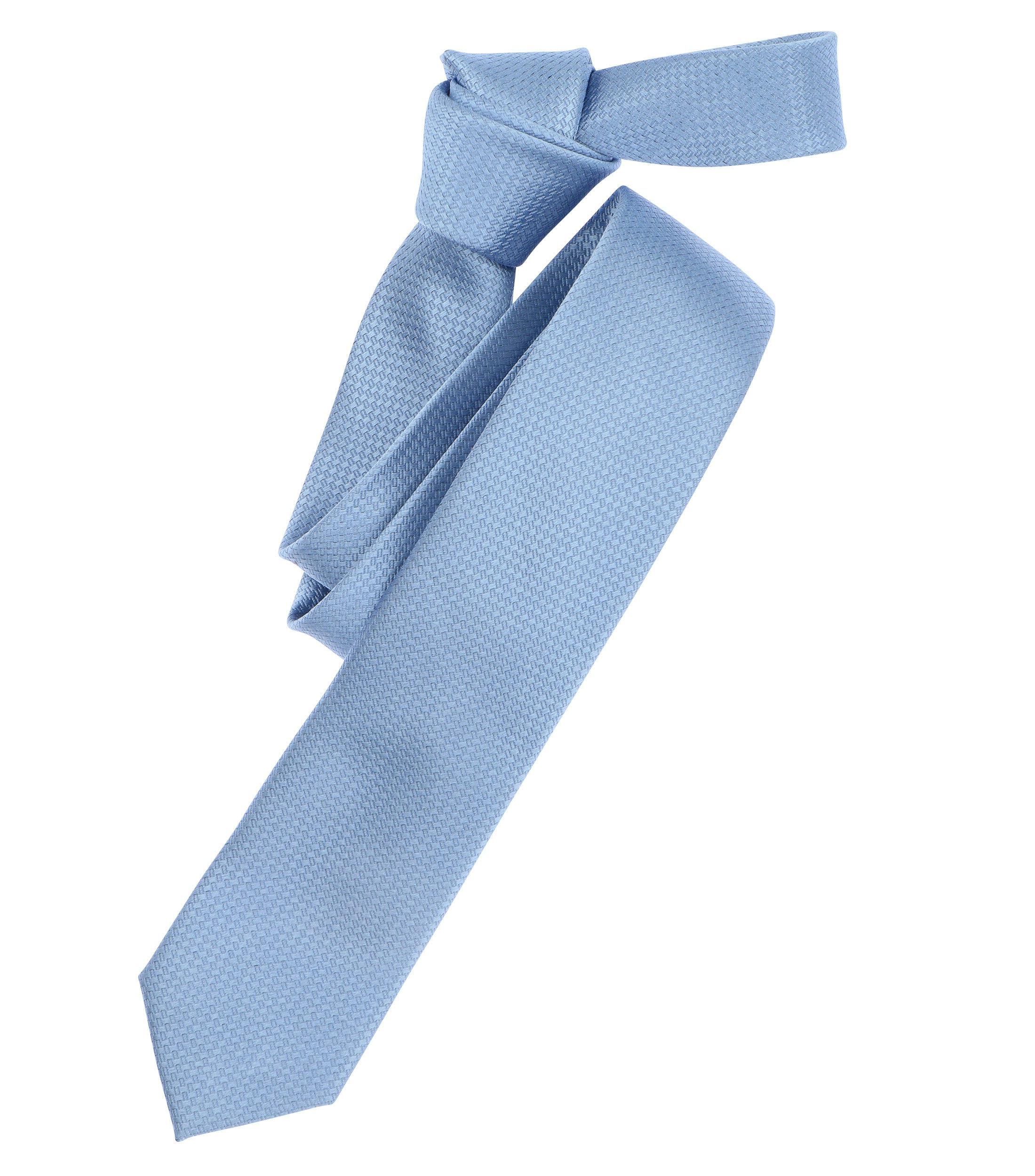 Ein Krawatte im uni Muster in der Farbe Azurblau