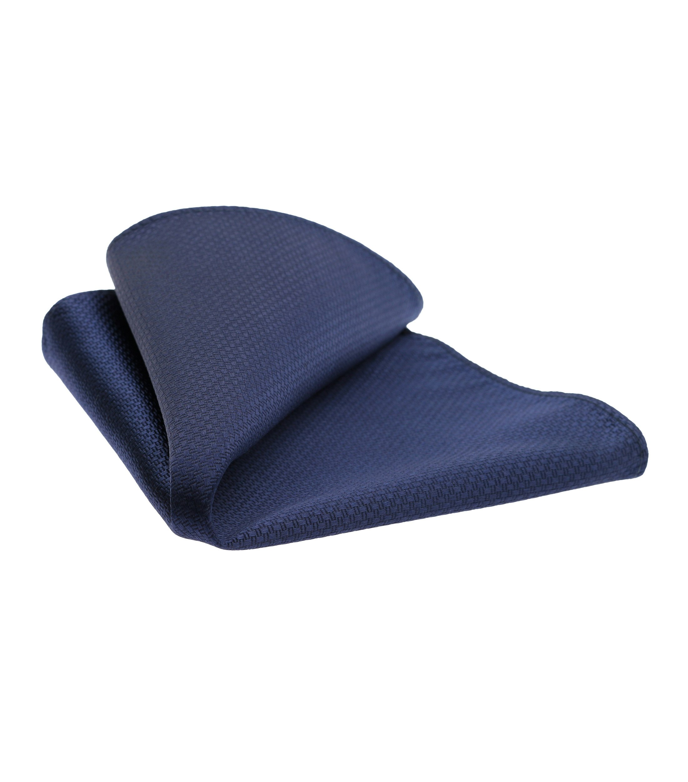 Ein Einstecktuch im uni Muster in der Farbe Dunkelblau