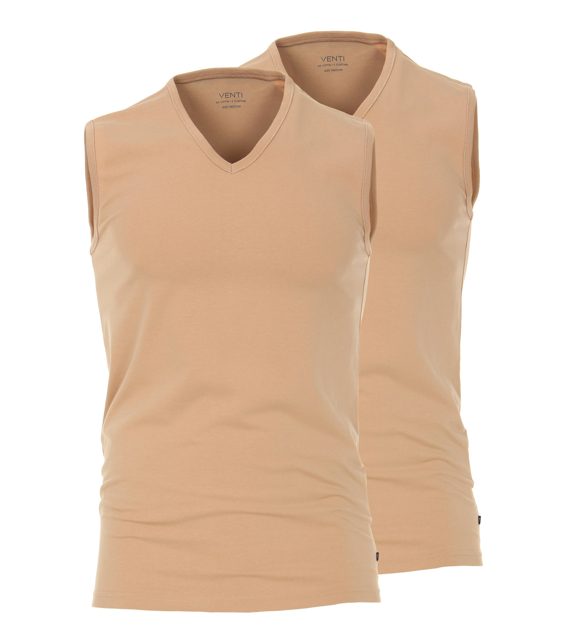 Tanktop im unifarbenen Design in der Farbe Beige