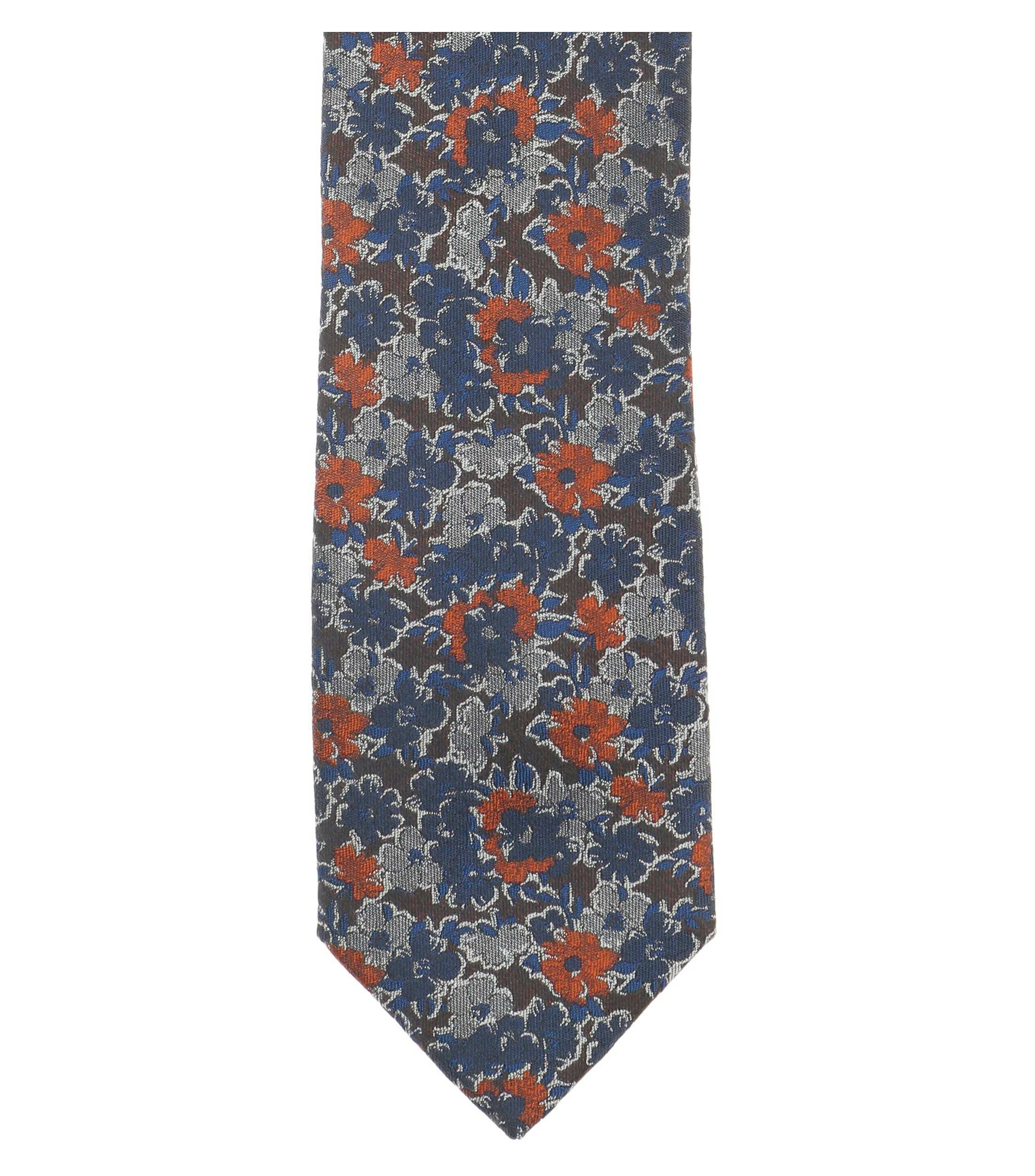 Ein Krawatte im gemustert Muster in der Farbe Orange