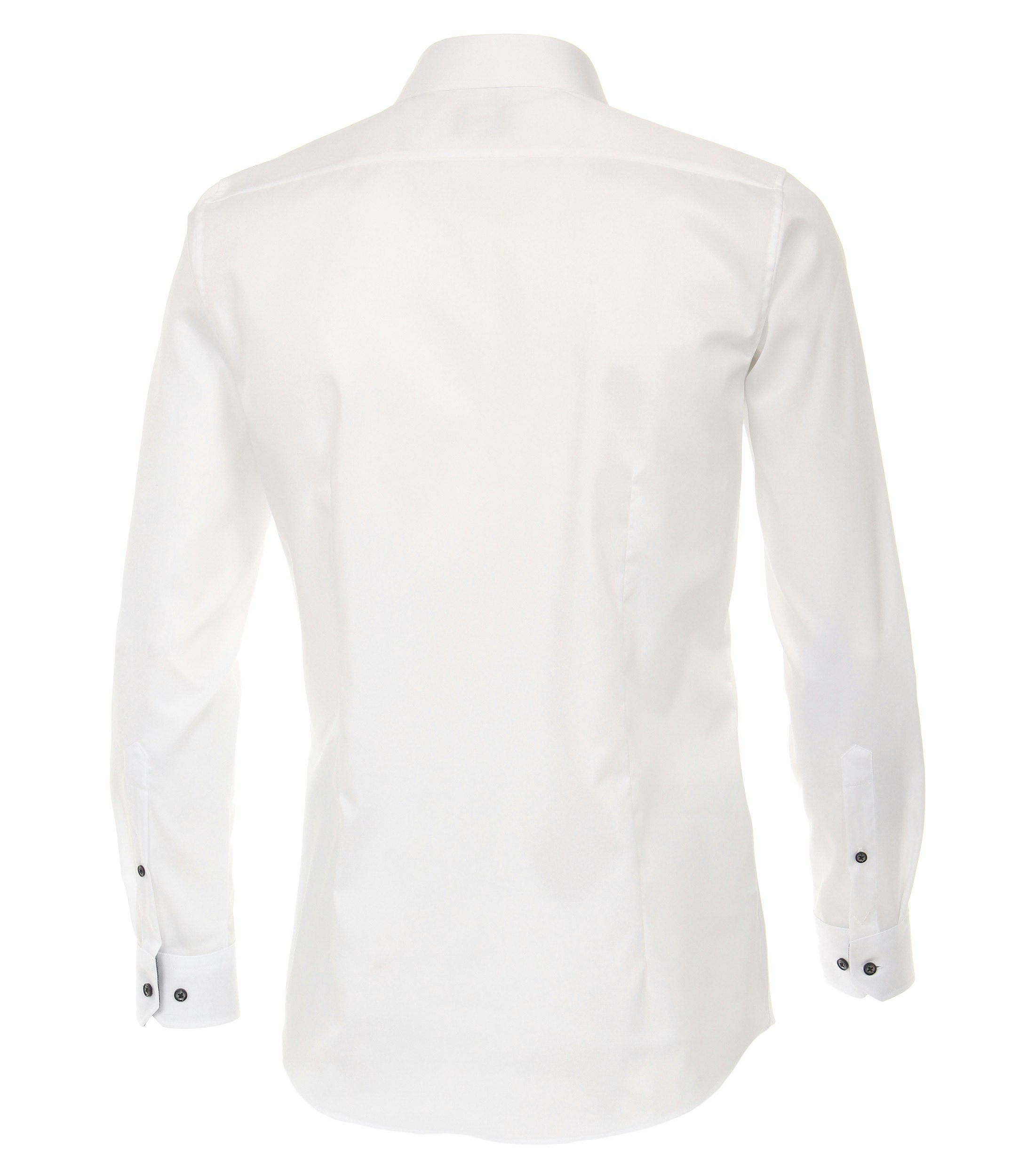 Ein Businesshemd im uni Muster in der Farbe Weiß