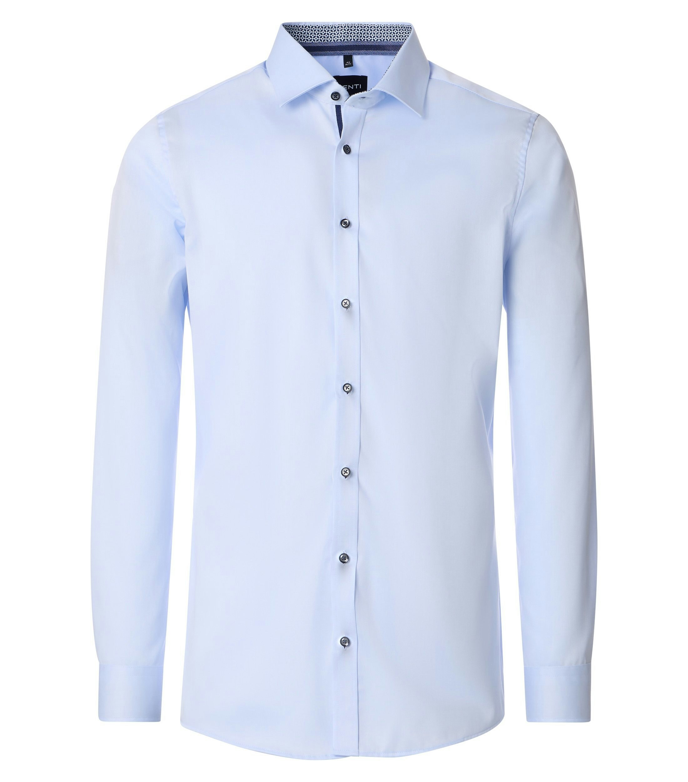 Ein Businesshemd im uni Muster in der Farbe Hellblau