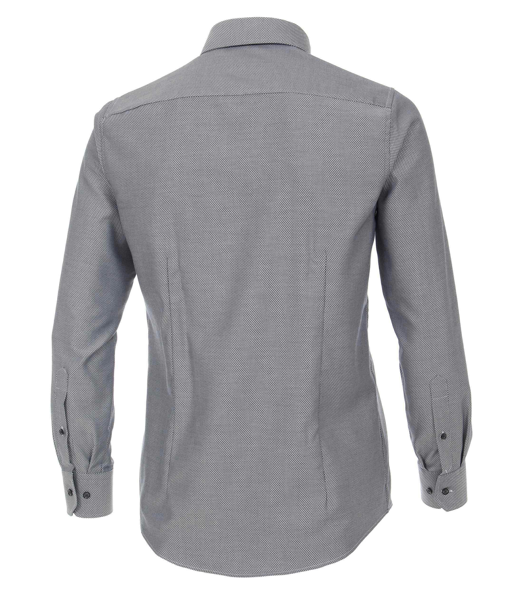 Ein Businesshemd im uni Muster in der Farbe Dunkelblau