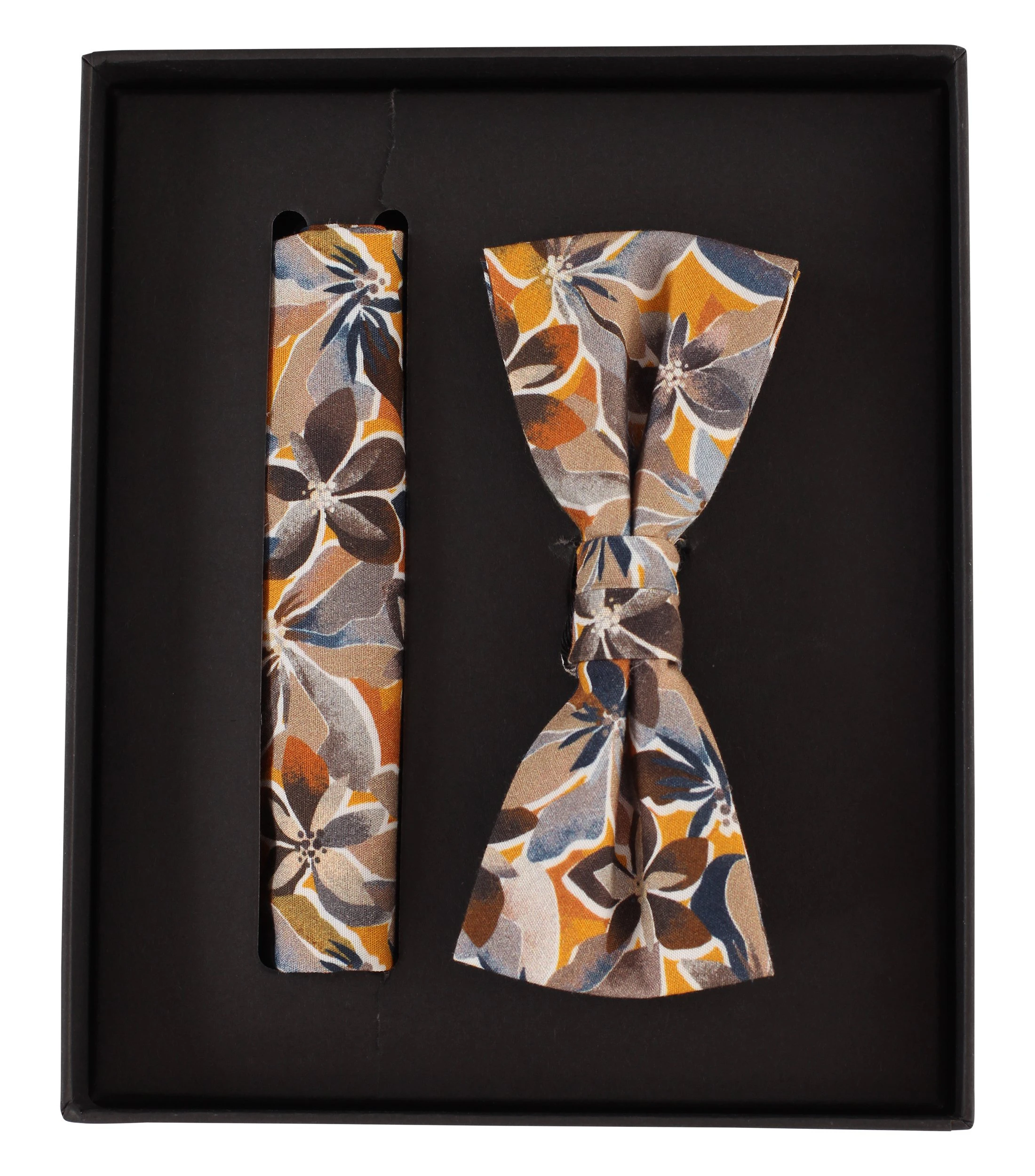 Accessoires im gemusterten Design in der Farbe Hellorange