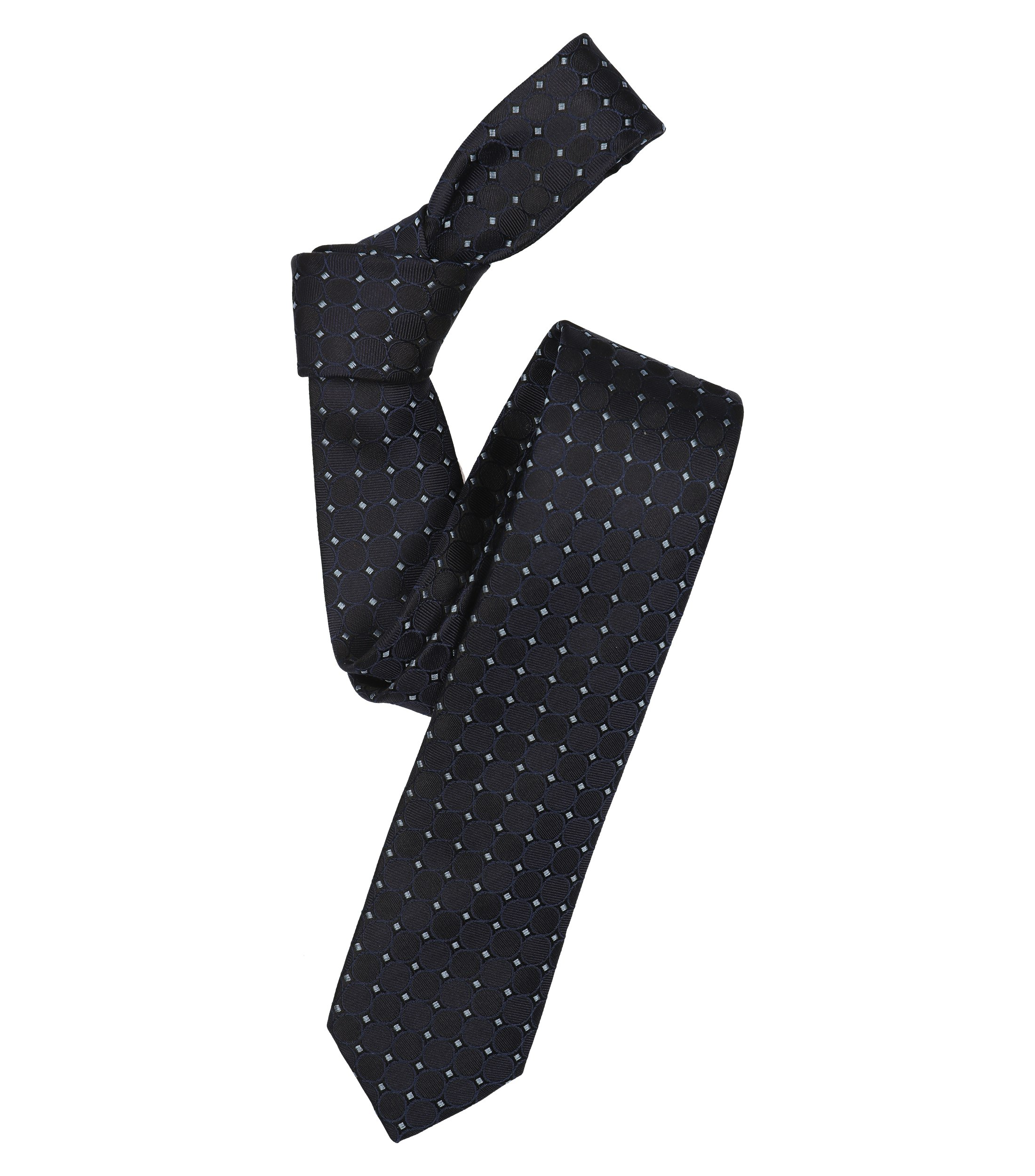 Ein Krawatte im gemustert Muster in der Farbe Blau