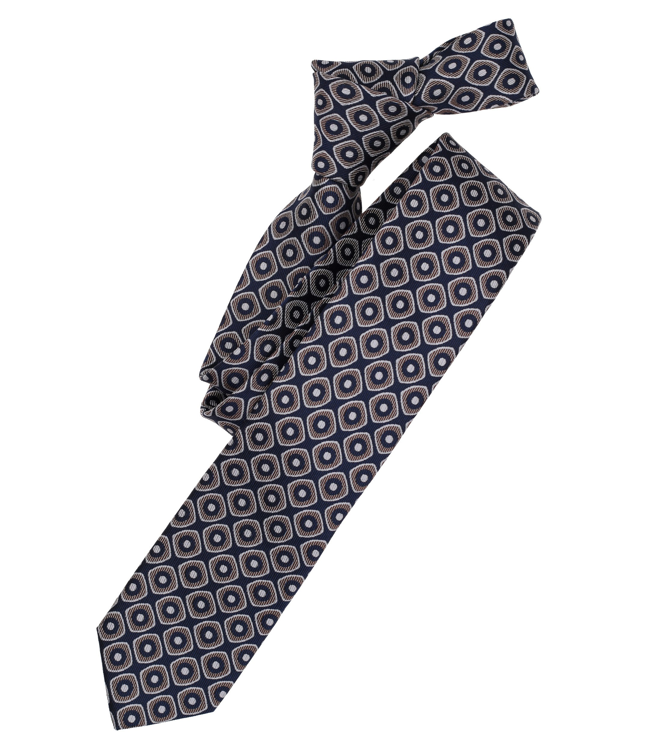 Ein Krawatte im gemustert Muster in der Farbe Braun